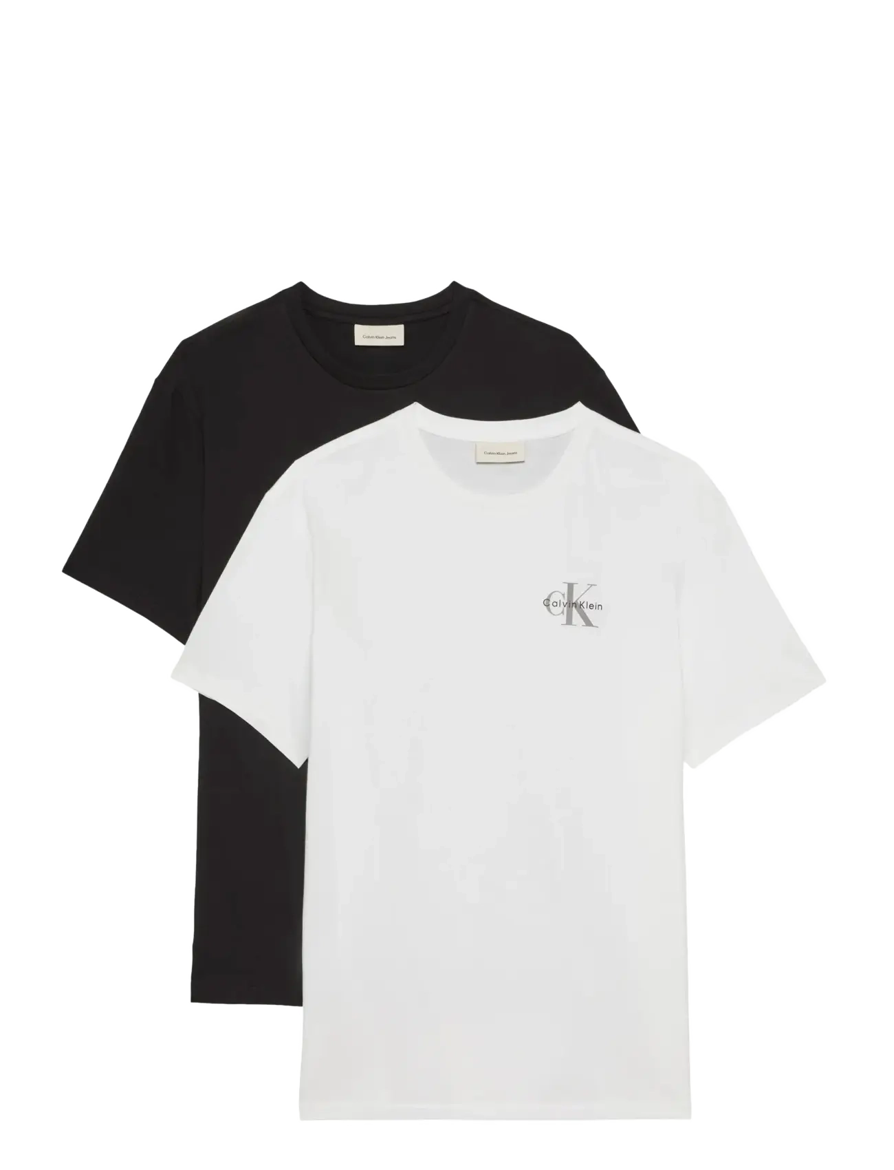 Calvin Klein Jeans SS 30S CLASSIC MICRO MONOLOGO TE - Calvin Klein Jeans - BLACK BRIGHT WHITE / black