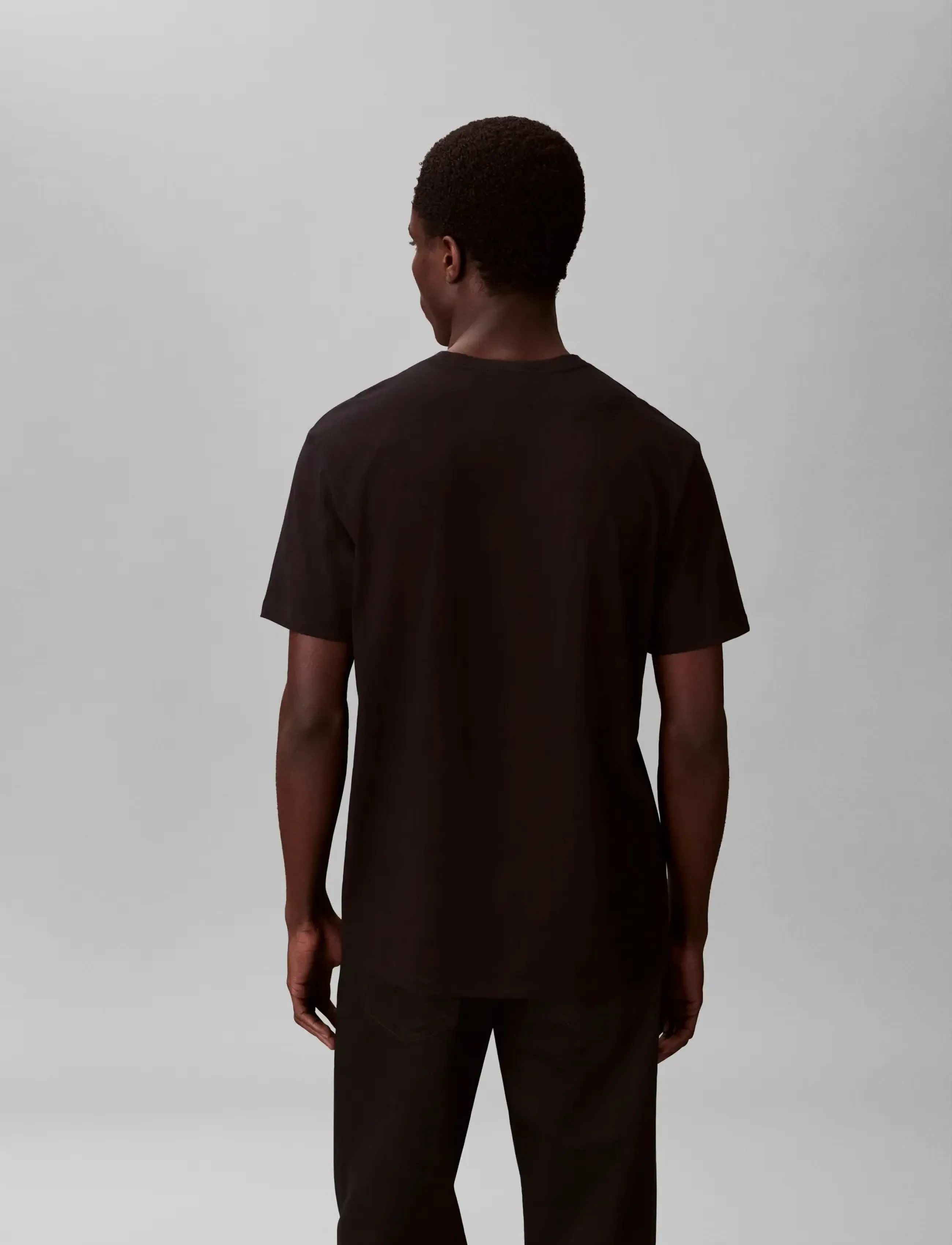 Calvin Klein Jeans - SS 30S CLASSIC MICRO MONOLOGO TE - lühikeste varrukatega t-särgid - black bright white - 2