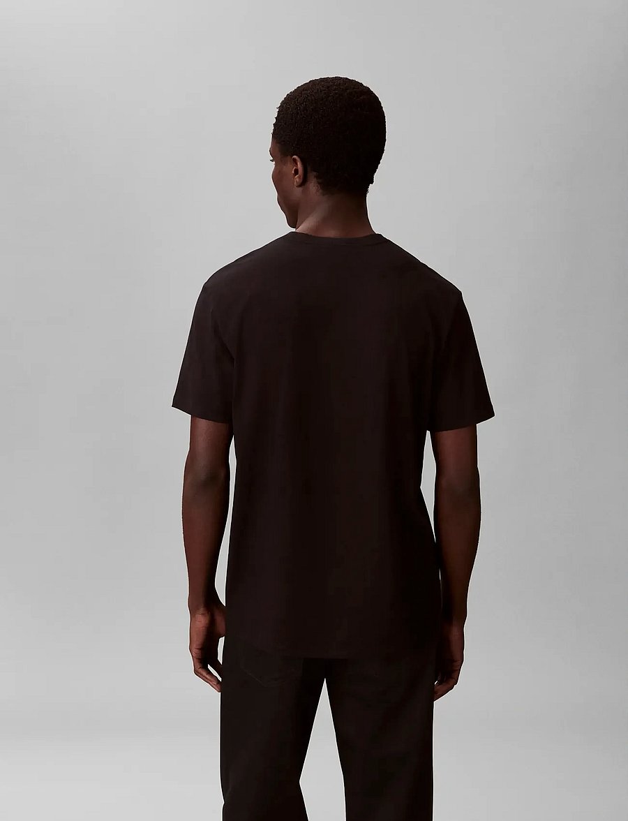 Calvin Klein Jeans - SS 30S CLASSIC MICRO MONOLOGO TE - kurzärmelige t-shirts - black bright white - 2