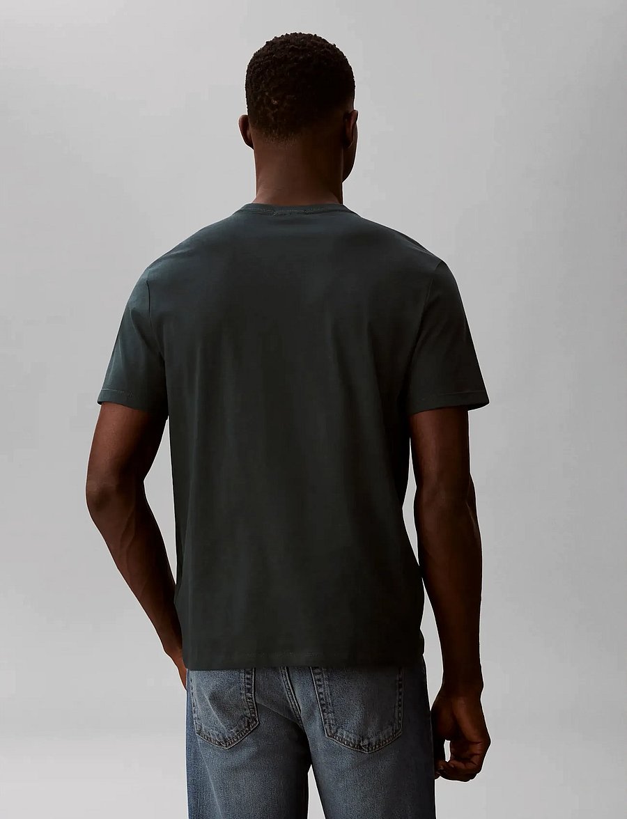Calvin Klein Jeans - SS 30S CLSSC MICRO MNLGO TEE 2PK - kurzärmelige t-shirts - bright white dark teal - 2