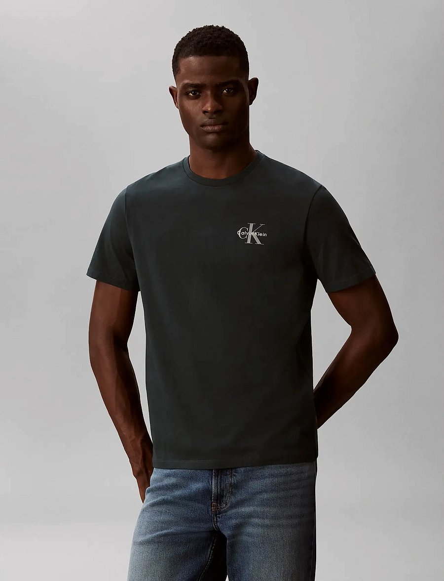 Calvin Klein Jeans - SS 30S CLSSC MICRO MNLGO TEE 2PK - kurzärmelige t-shirts - bright white dark teal - 3
