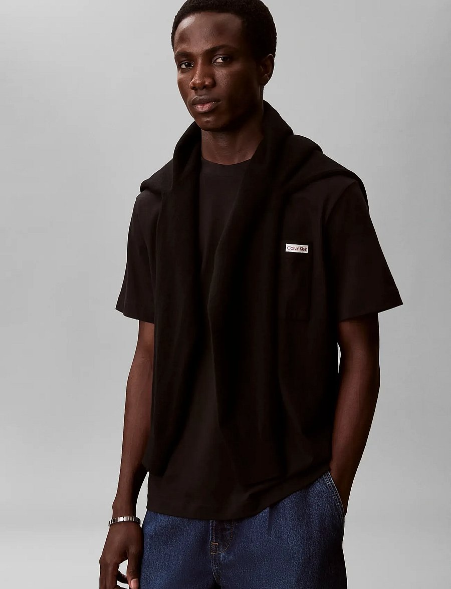 Calvin Klein Jeans - SS 20S JERSEY EASY COIN POCKET T - lühikeste varrukatega t-särgid - black - 4