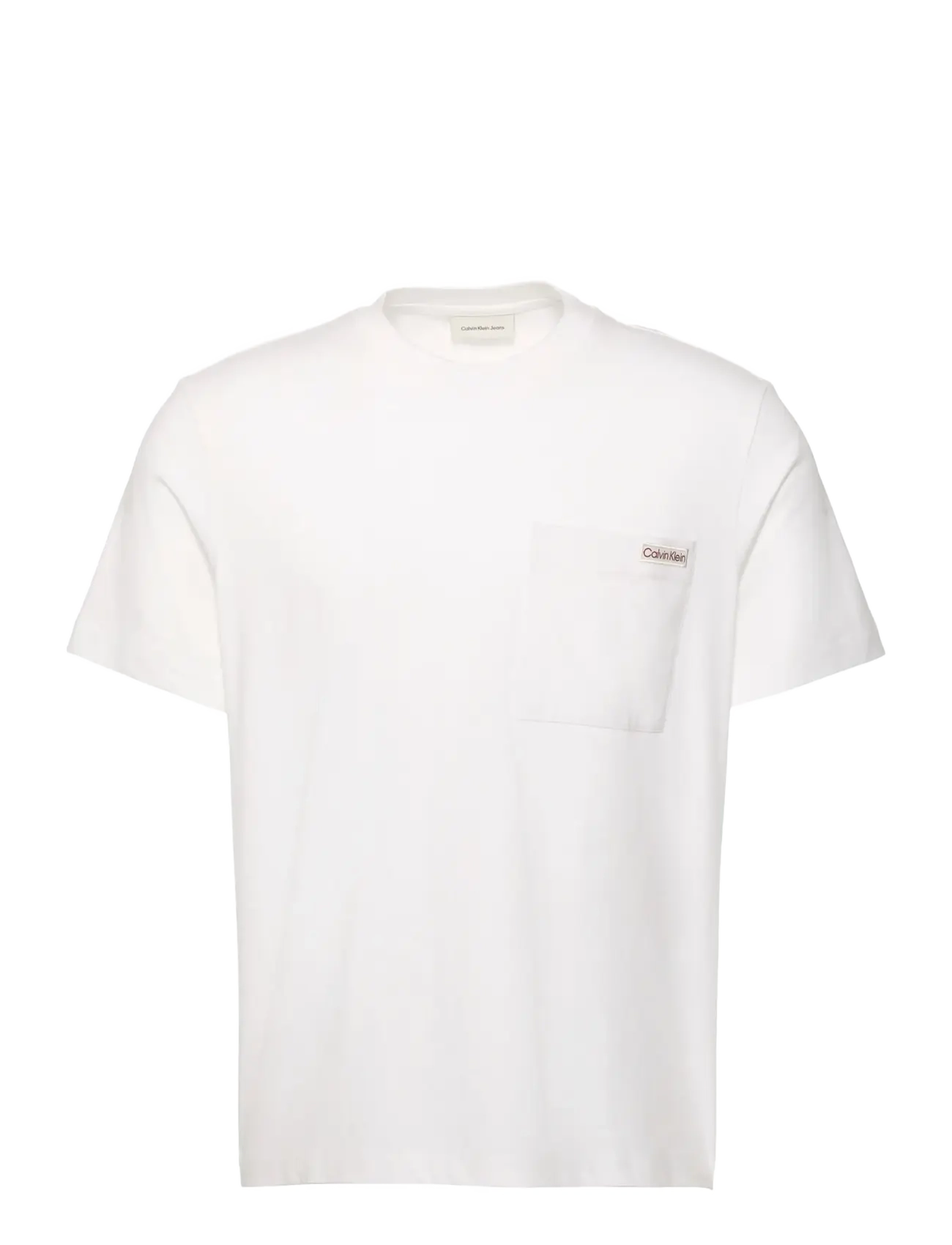 Calvin Klein Jeans SS 20S JERSEY EASY COIN POCKET T - T-särgid - BRIGHT WHITE / white