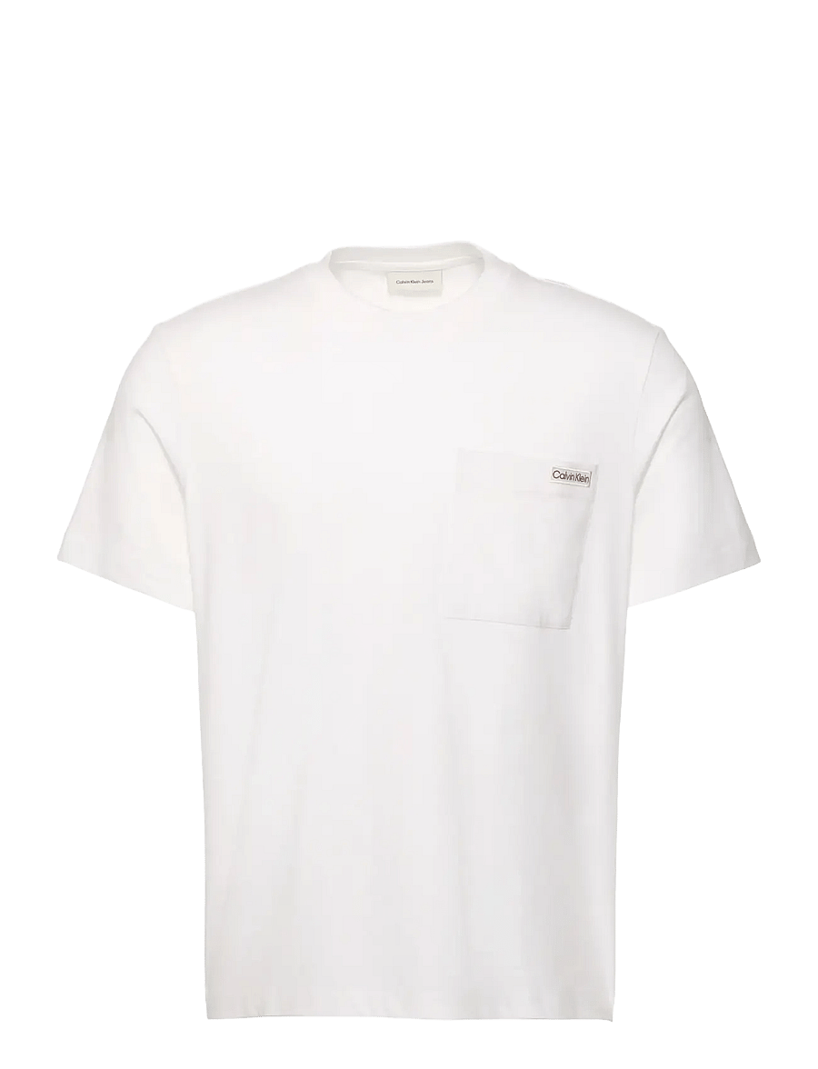 Calvin Klein Jeans - SS 20S JERSEY EASY COIN POCKET T - short-sleeved t-shirts - bright white - 1