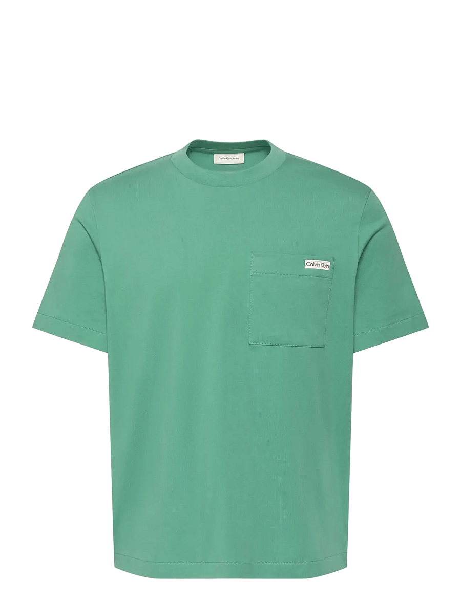 Calvin Klein Jeans - SS 20S JERSEY EASY COIN POCKET T - short-sleeved t-shirts - wild green - 1