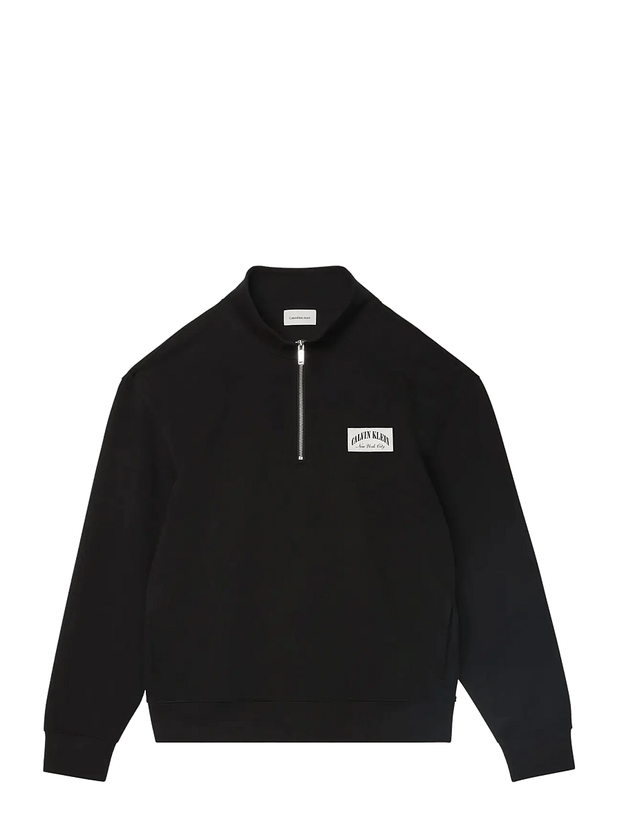 Calvin Klein Jeans - LS EU 350TERRY COLLEGIATE BADGE - shop efter stil - black - 1