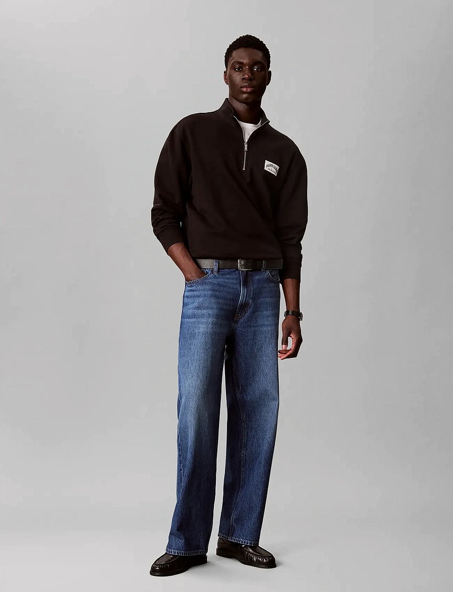 Calvin Klein Jeans - LS EU 350TERRY COLLEGIATE BADGE - shop efter stil - black - 0