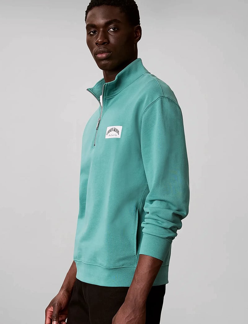 Calvin Klein Jeans - LS EU 350TERRY COLLEGIATE BADGE - dressipluusid - wild green - 5