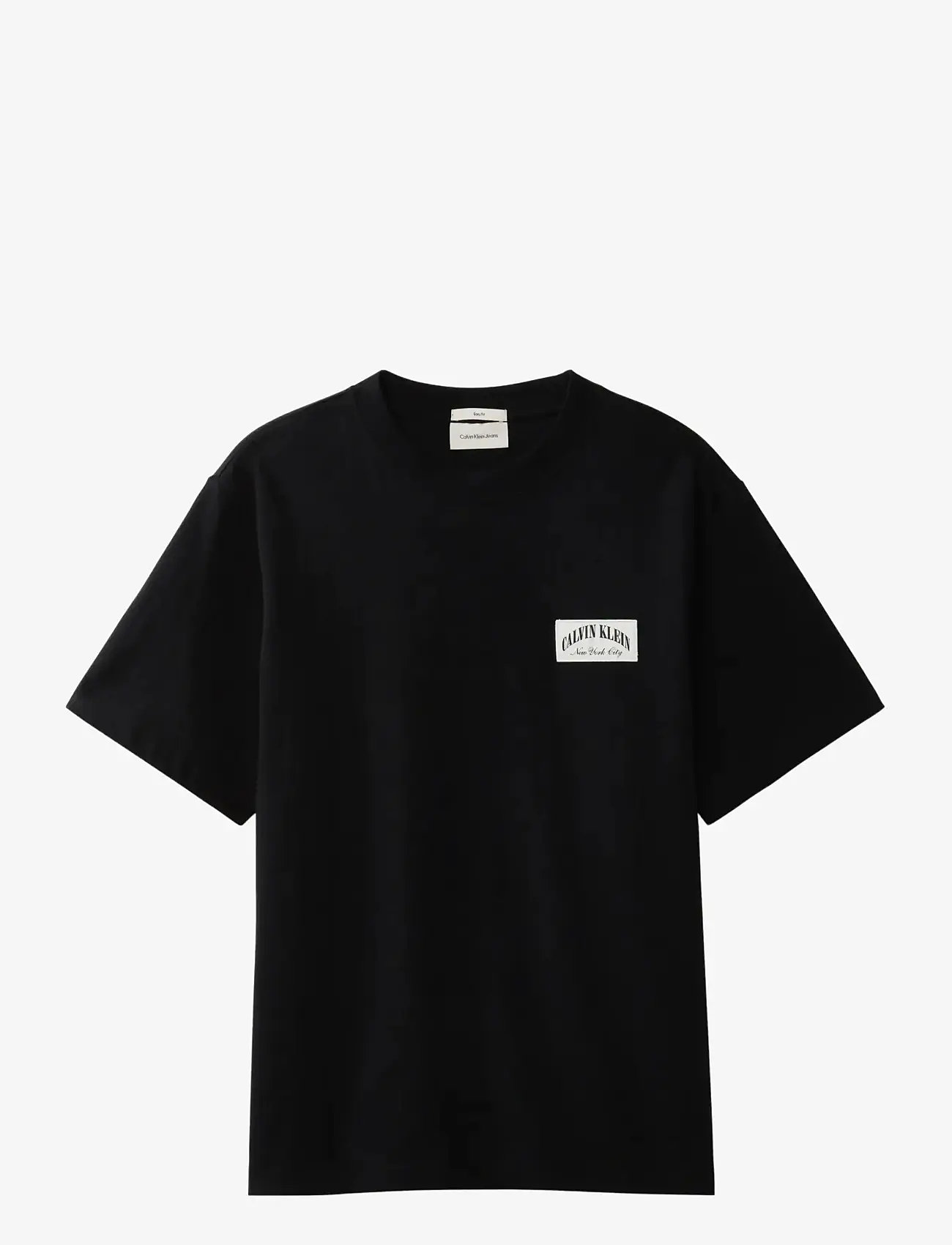 Calvin Klein Jeans - SS 20S EASY COLLEGIATE BADGE TEE - kortærmede t-shirts - black - 1