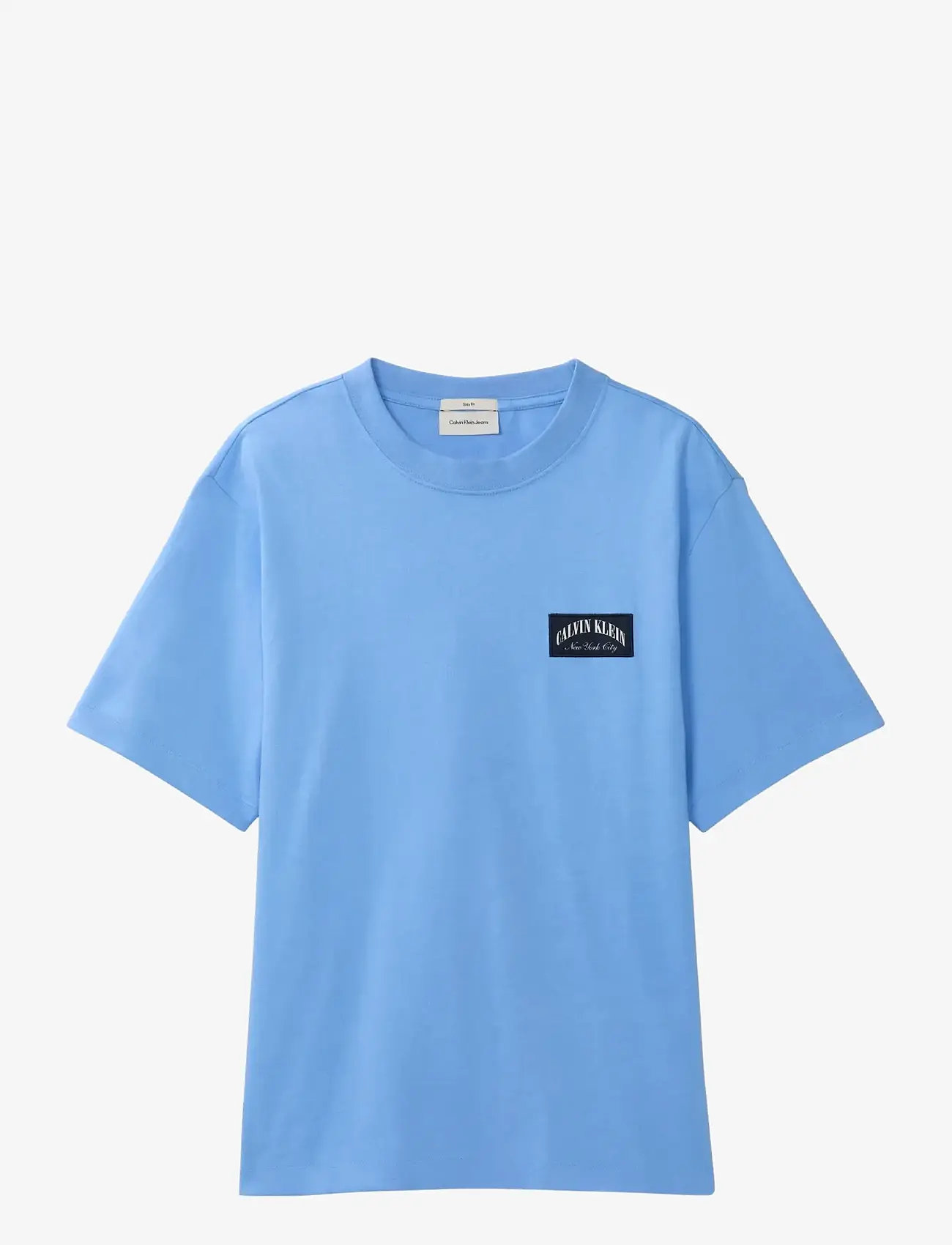 Calvin Klein Jeans - SS 20S EASY COLLEGIATE BADGE TEE - kortærmede t-shirts - blue descent - 1