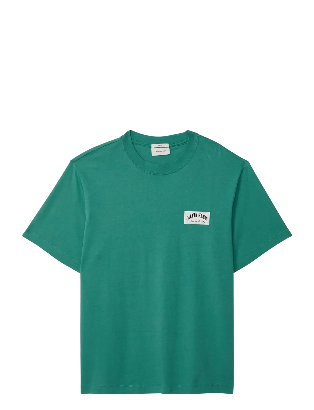 Calvin Klein Jeans SS 20S EASY COLLEGIATE BADGE TEE - Calvin Klein Jeans - WILD GREEN / green
