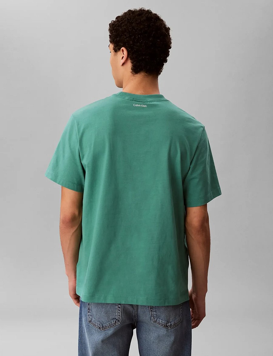 Calvin Klein Jeans - SS 20S EASY COLLEGIATE BADGE TEE - kortærmede t-shirts - wild green - 2