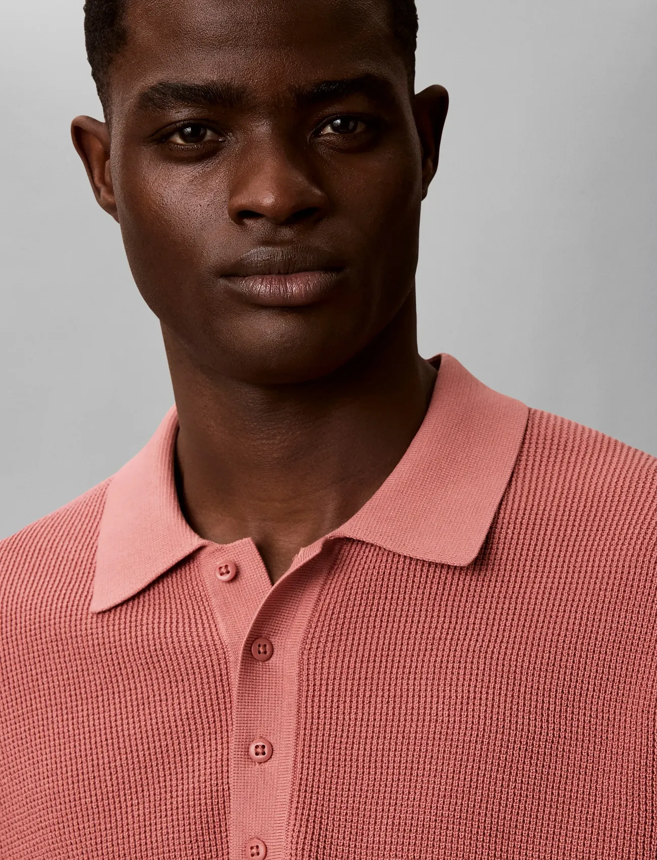 Calvin Klein Jeans - SS COTTON WAFFLE POLO COLLARSWTR - polostrik - light mahogany - 3