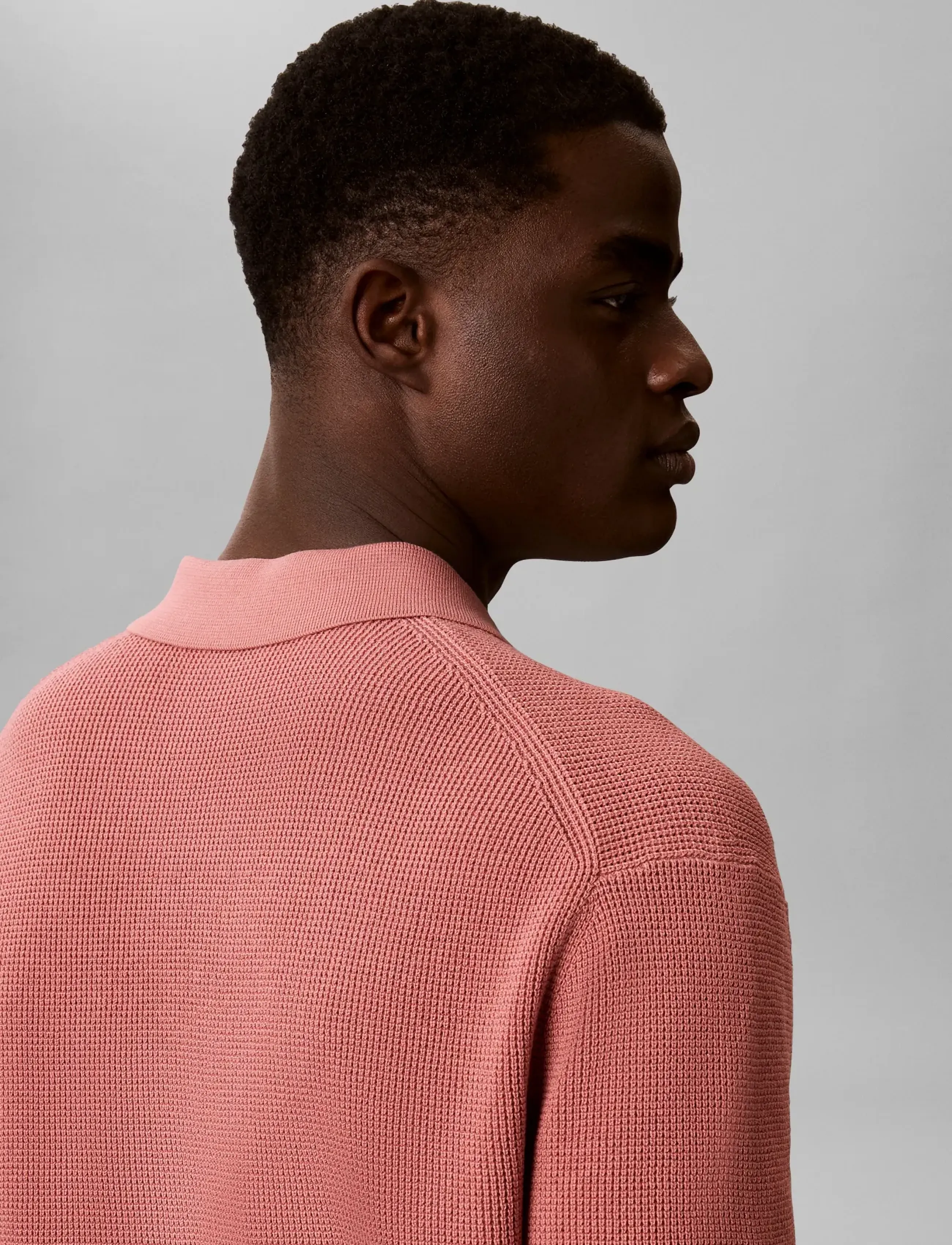 Calvin Klein Jeans - SS COTTON WAFFLE POLO COLLARSWTR - polostrik - light mahogany - 4