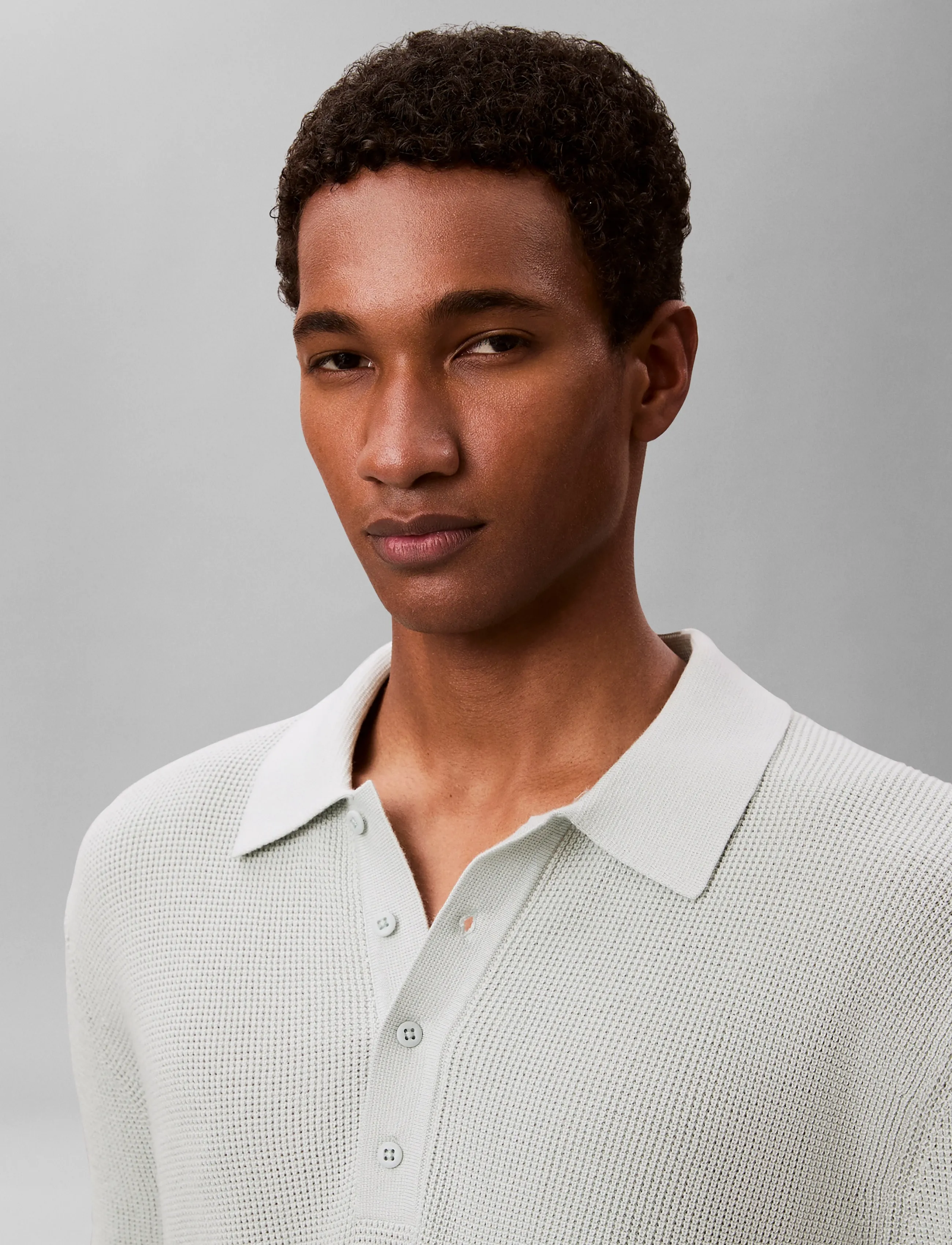 Calvin Klein Jeans Ss Cttn Waffle Polo Swtr 12Gg pikéer herr – bild 6