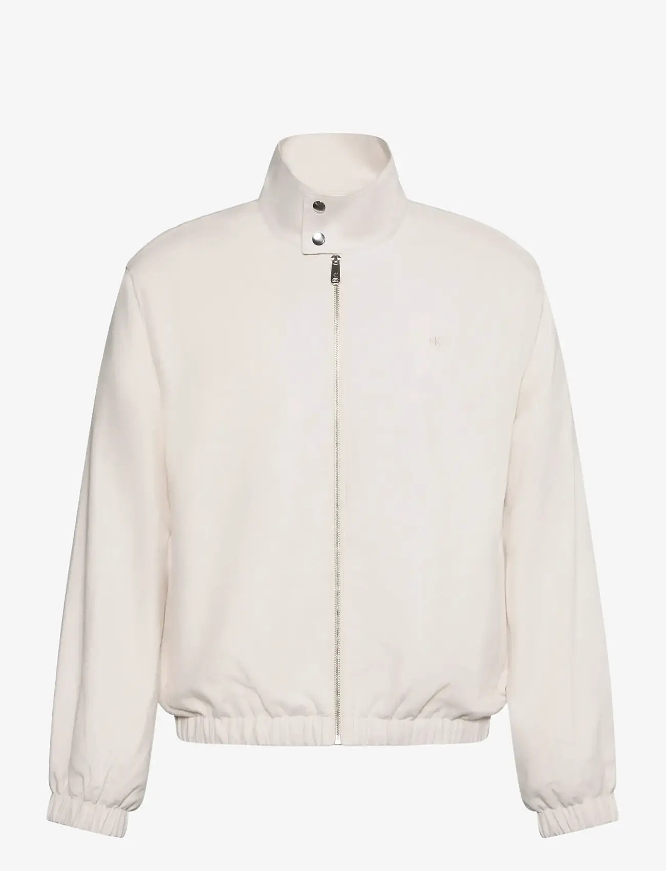 Calvin Klein Jeans - LS LINEN HARRINGTON JKT - forårsjakker - white sand - 1
