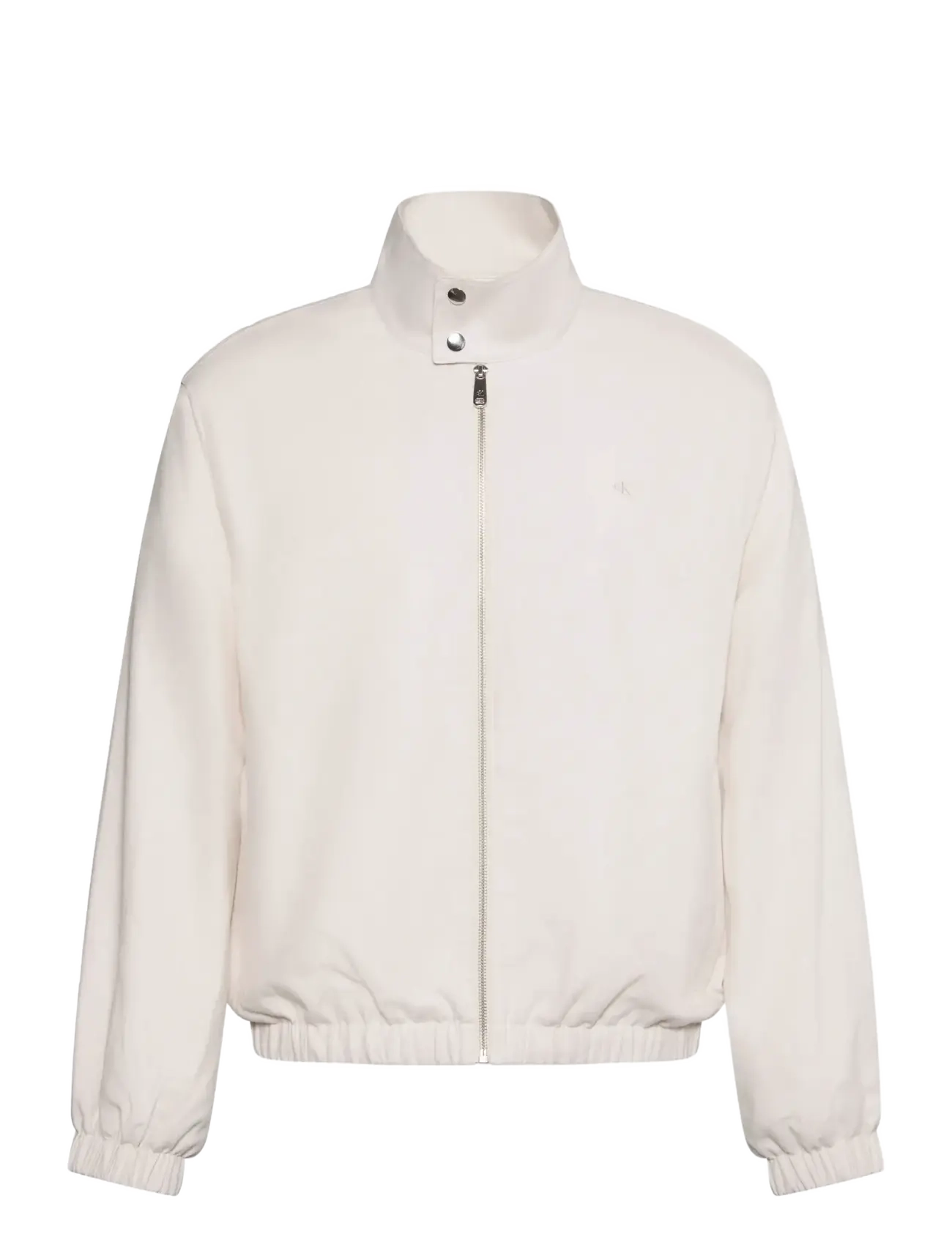 Calvin Klein Jeans LS LINEN HARRINGTON JKT - Calvin Klein Jeans - WHITE SAND / cream