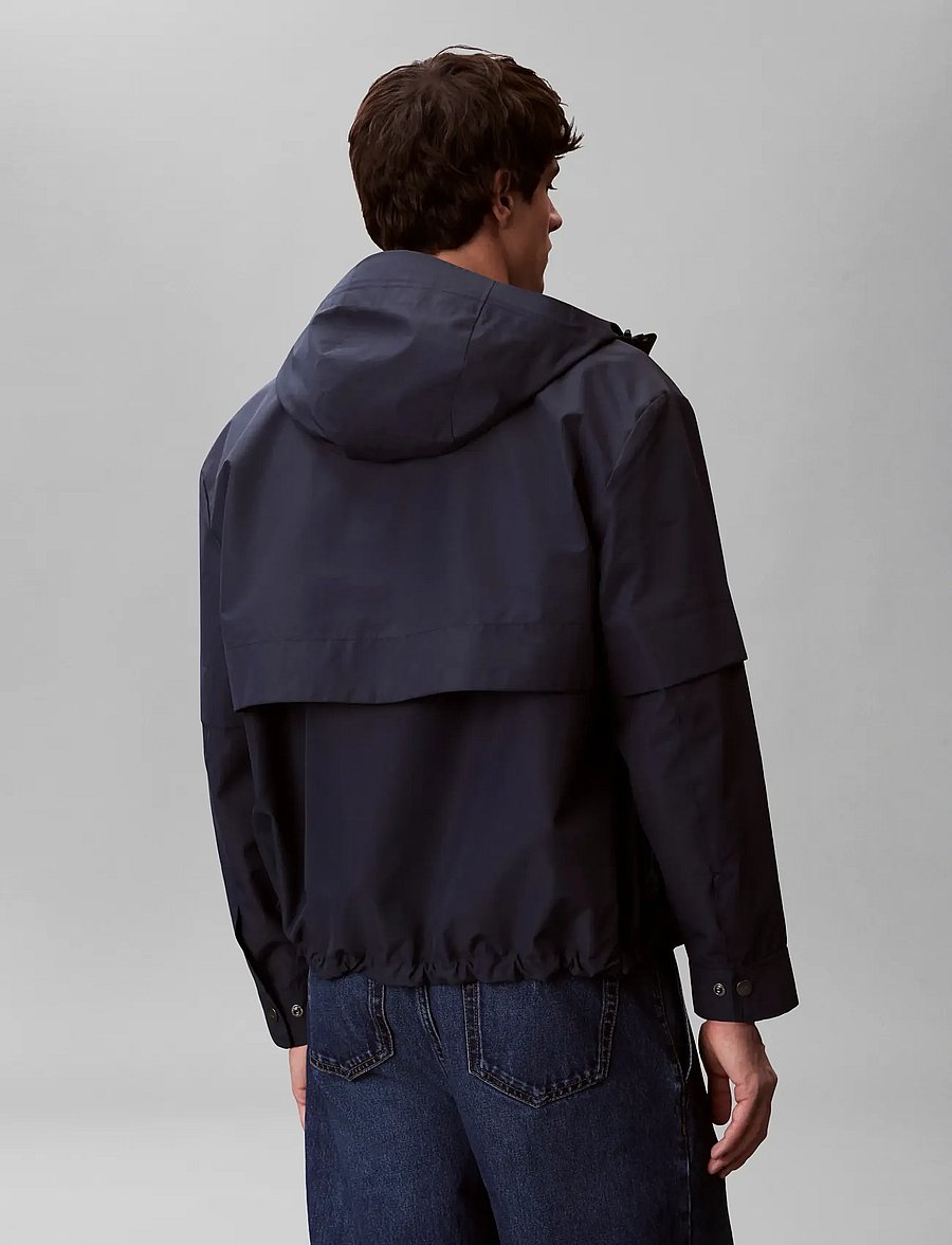 Calvin Klein Jeans - LS RIPSTOP HOODED FLANGE WINDBRE - herbstjacken - blue nights - 2