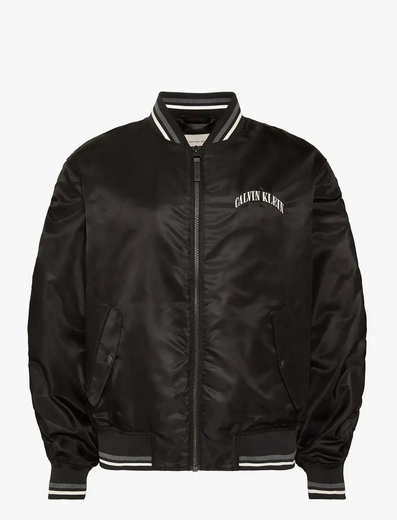 Calvin Klein Jeans - LS UNFILLED NYLON TIPPED GRAPHIC - forårsjakker - black - 1