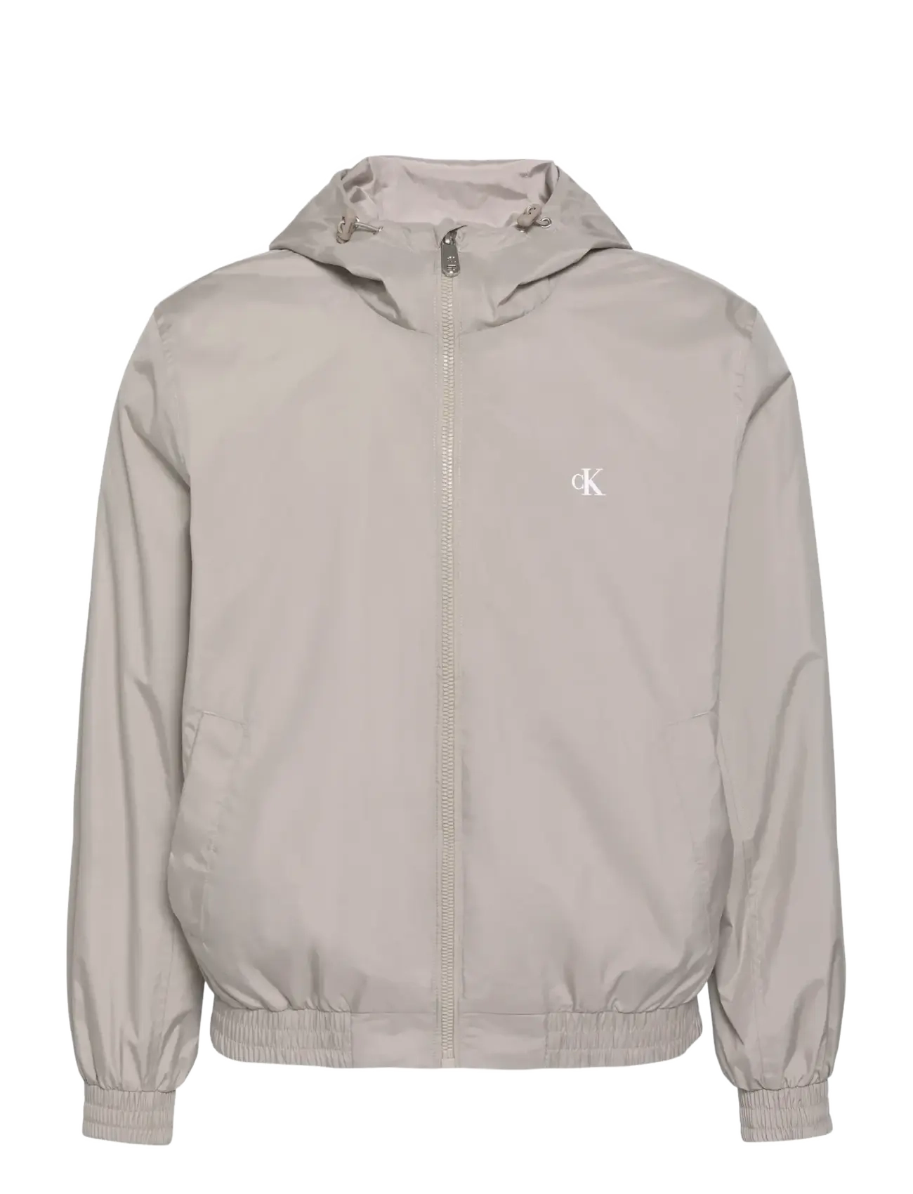 CALVIN KLEIN JEANS Ls Unfilled Nylon Hd Hrrngtn Jkt Beige - XL - Herren