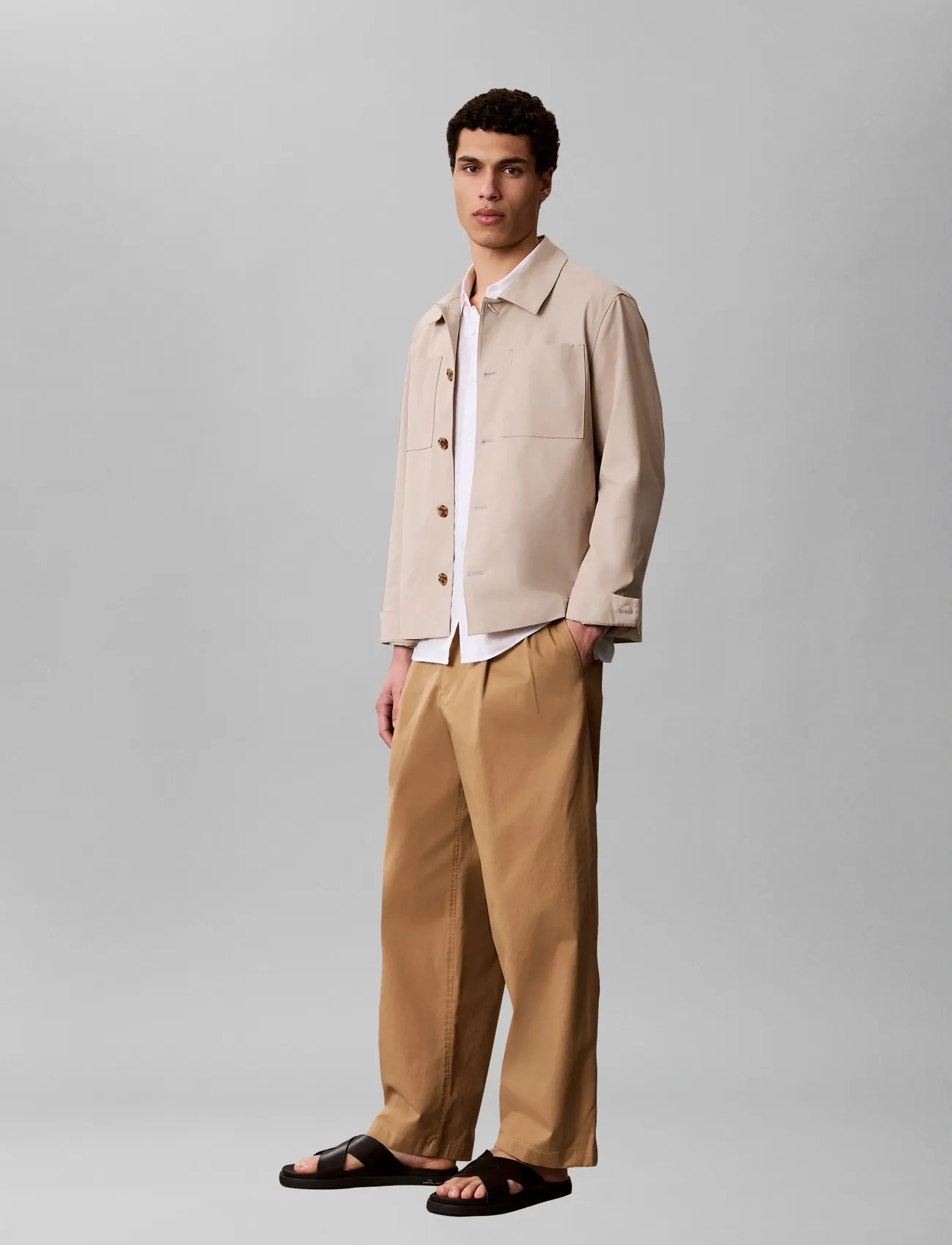 Calvin Klein Jeans - WASHED COMFORT COTTON HALF ELAST - tigers eye - 4