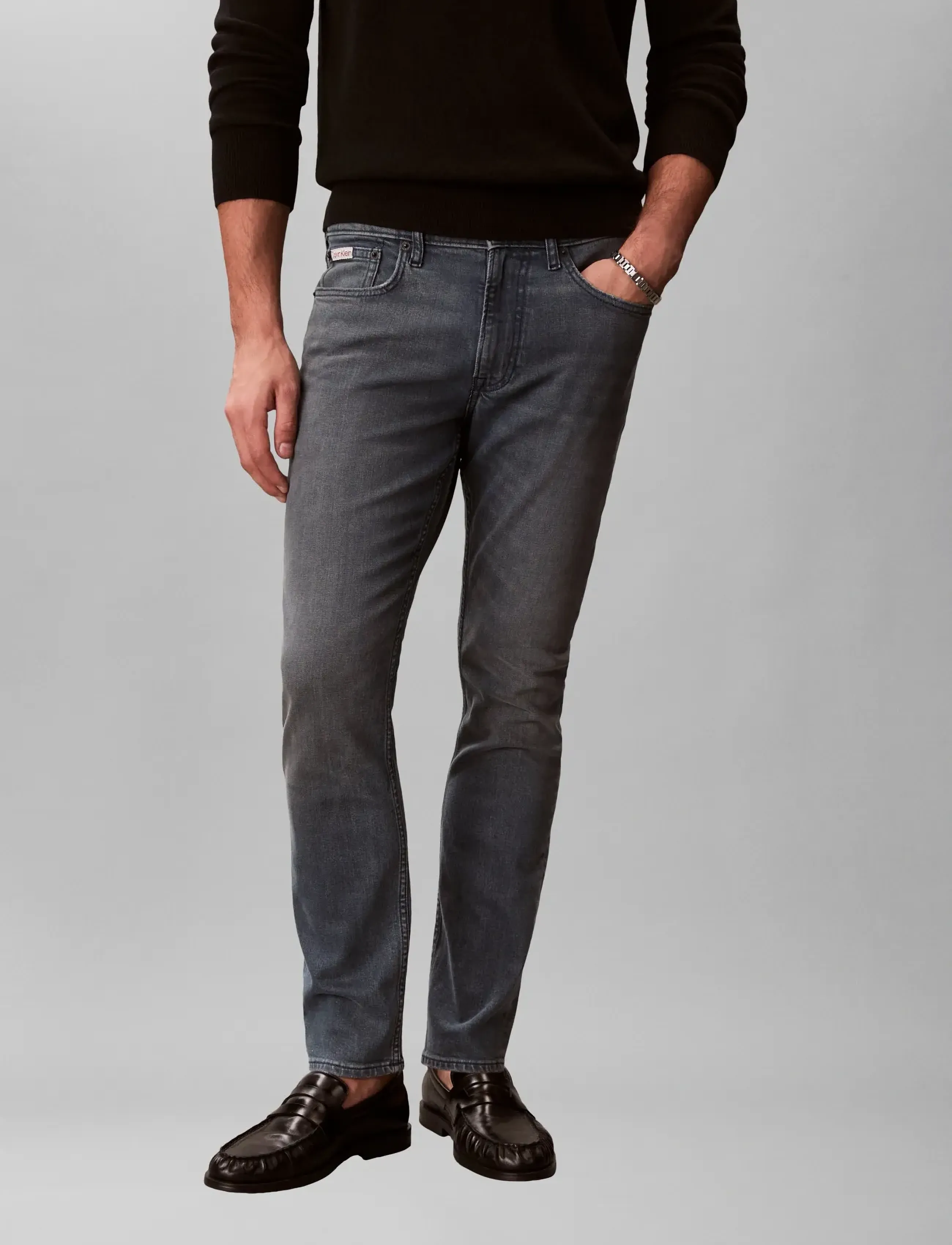 Calvin Klein Jeans - SLIM BLUE ASH STONE - blue ash stone - 3