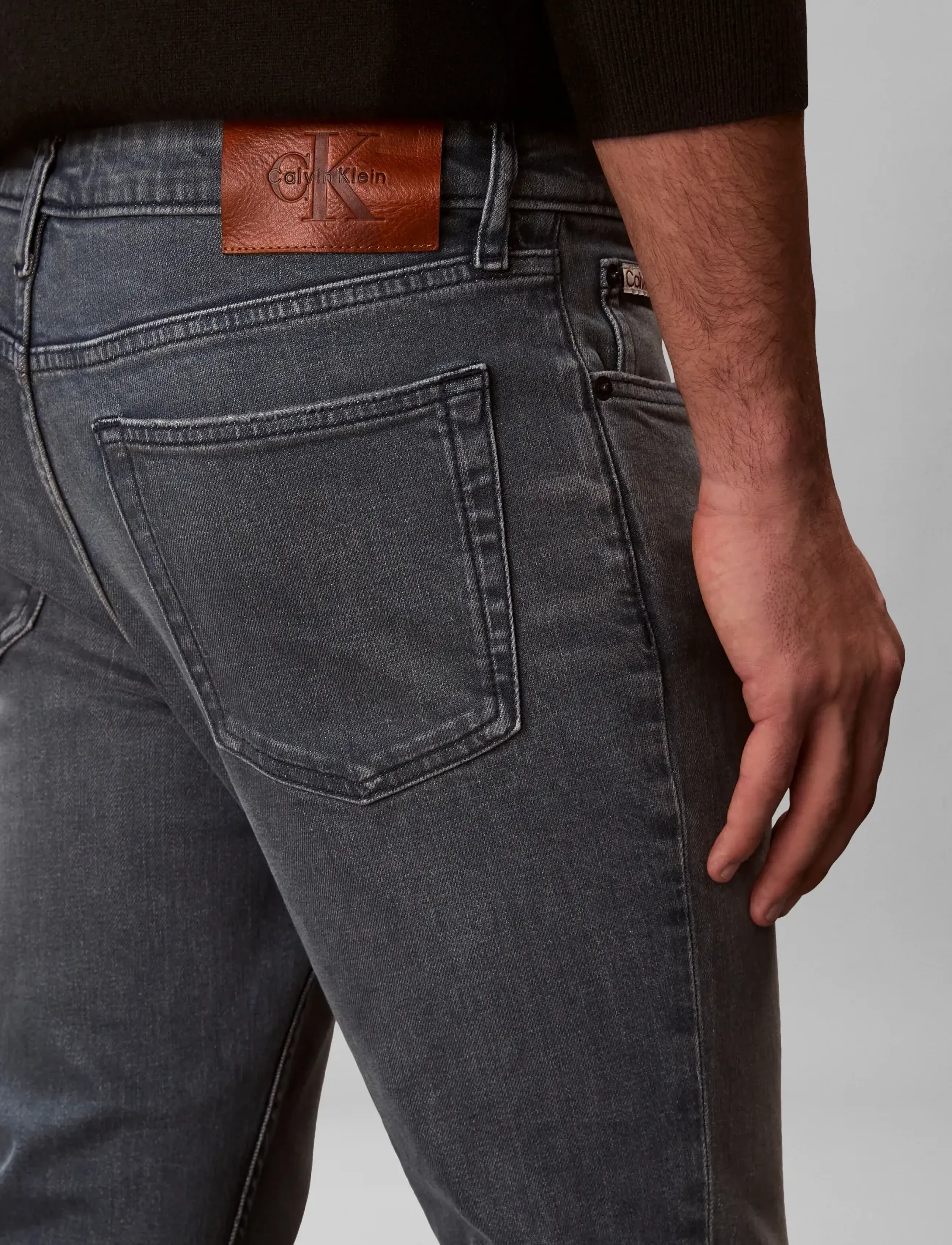 Calvin Klein Jeans - SLIM BLUE ASH STONE - blue ash stone - 4