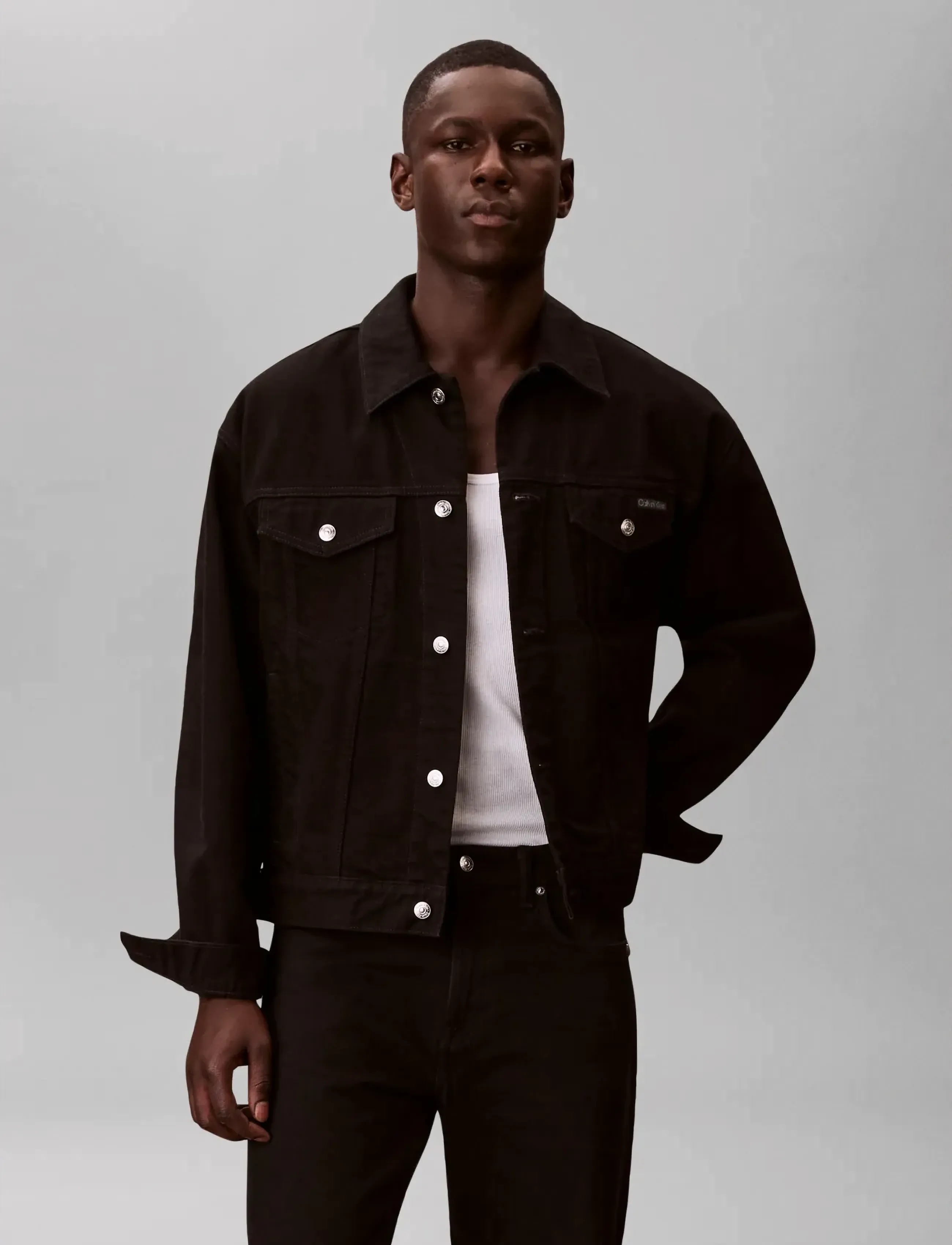 Calvin Klein Jeans - 90S CK CLASSIC BLACK TRUCKER - uforede denimjakker - ck classic black - 3