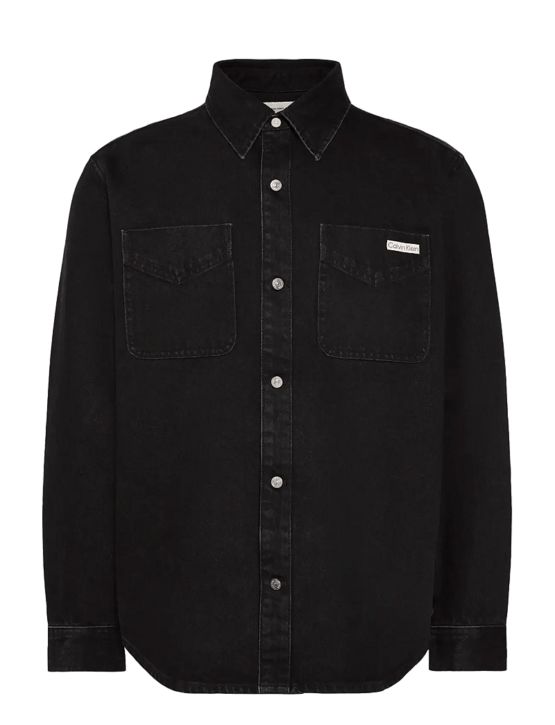 Calvin Klein Jeans - 90S JACKSON BLACK STONE OVERSHIR - teksasärgid - jackson black stone - 1