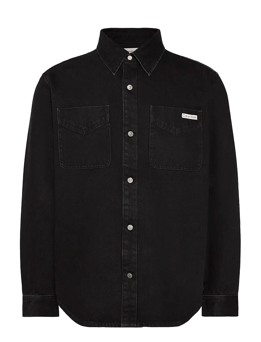Calvin Klein Jeans - 90S JACKSON BLACK STONE OVERSHIR - jeanshemden - jackson black stone - 1