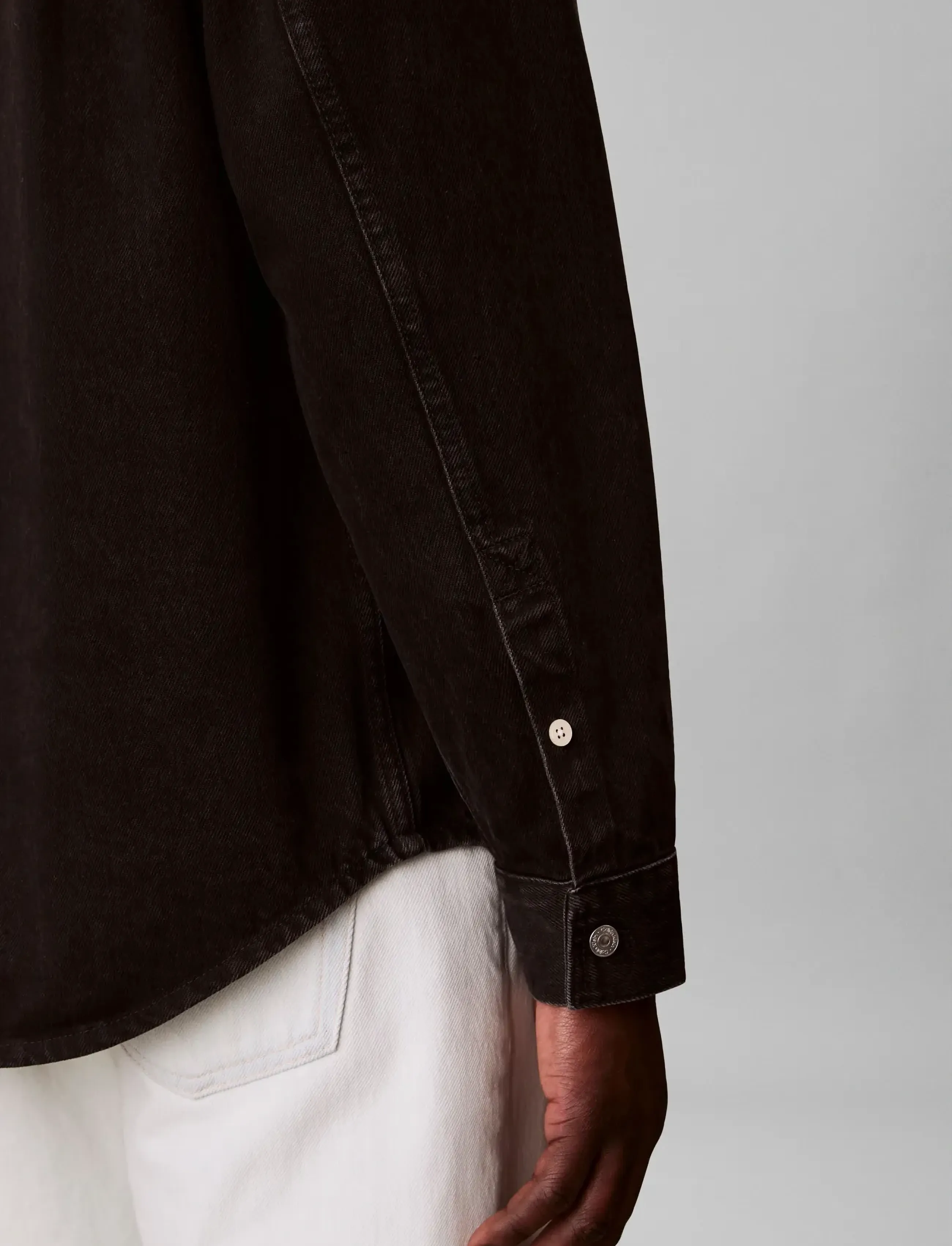 Calvin Klein Jeans - 90S JACKSON BLACK STONE OVERSHIR - denimskjorter - jackson black stone - 4