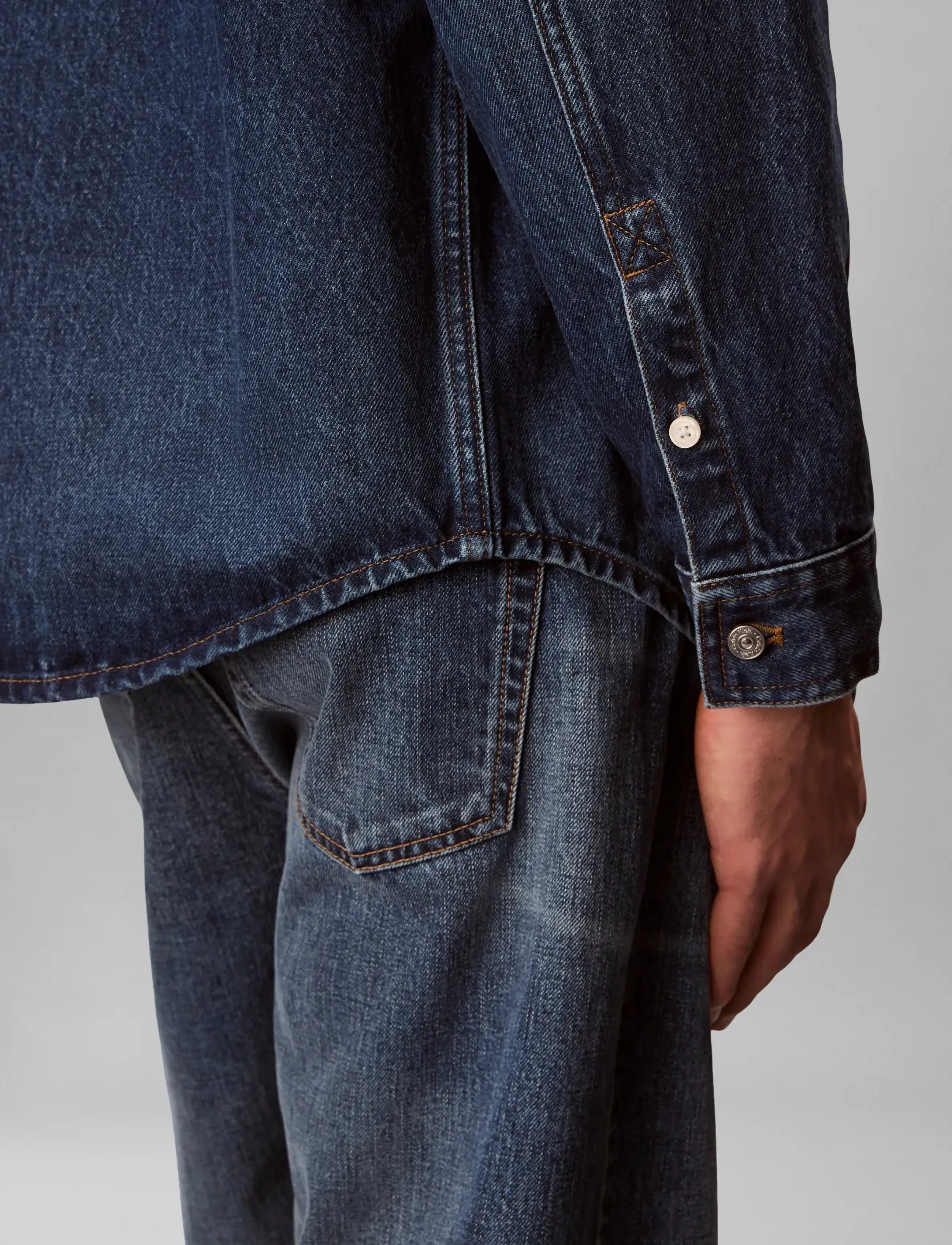 Calvin Klein Jeans - 90S HORIZON OVERSHIRT - džinsiniai marškiniai - horizon - 4