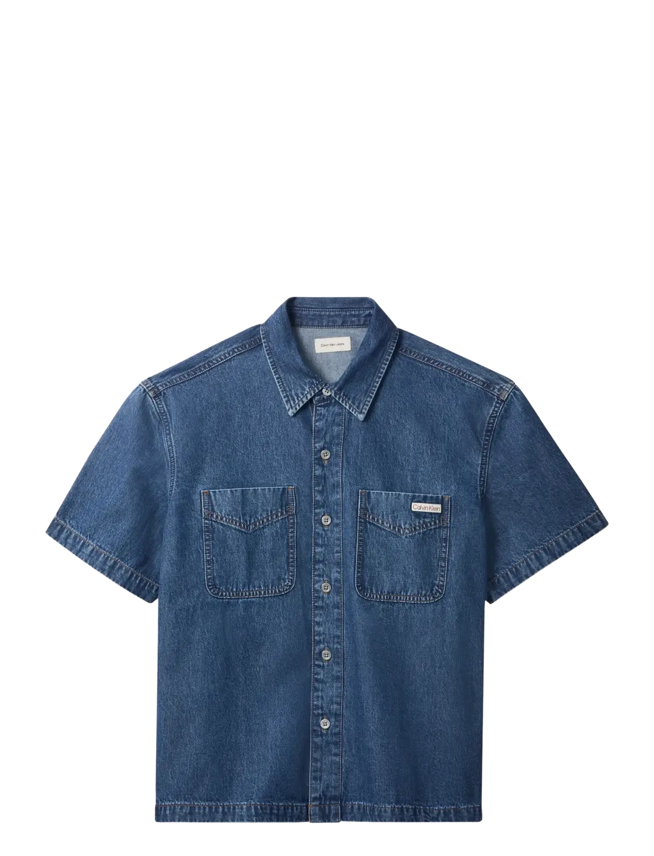 Calvin Klein Jeans BECKFORD BLUE SHORT SLEEVE SHIRT - Denimskjorter - BECKFORD BLUE / blue