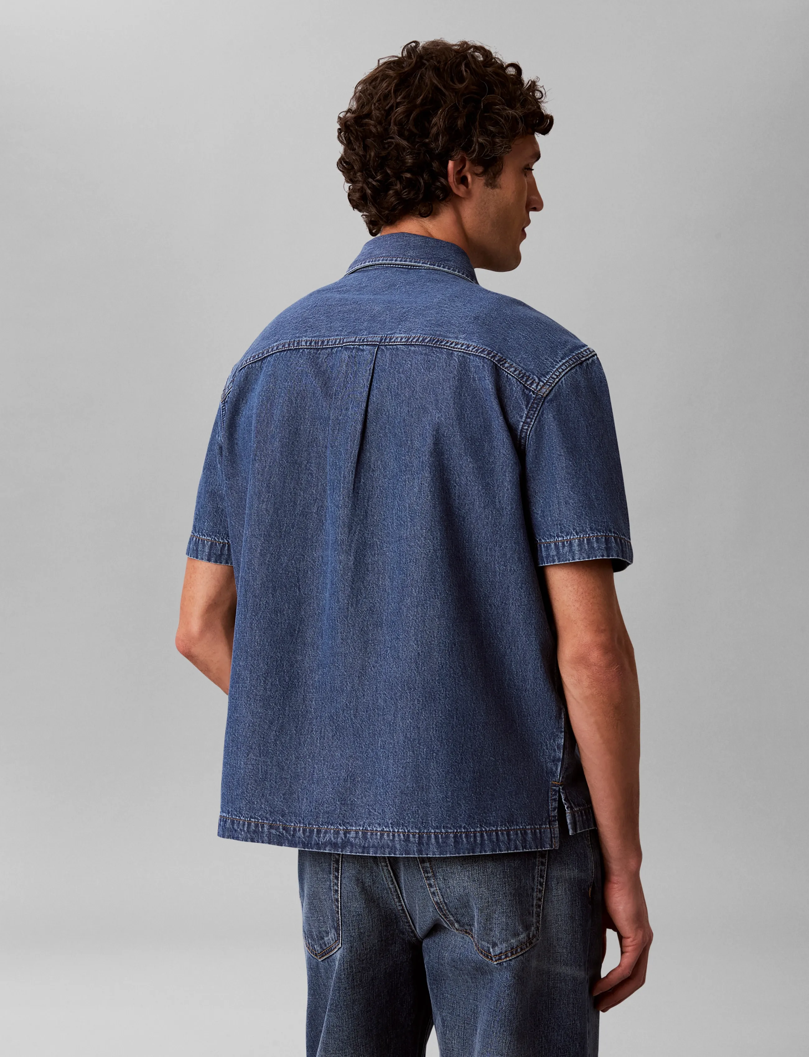 Calvin Klein Jeans - BECKFORD BLUE SHORT SLEEVE SHIRT - denimskjorter - beckford blue - 2