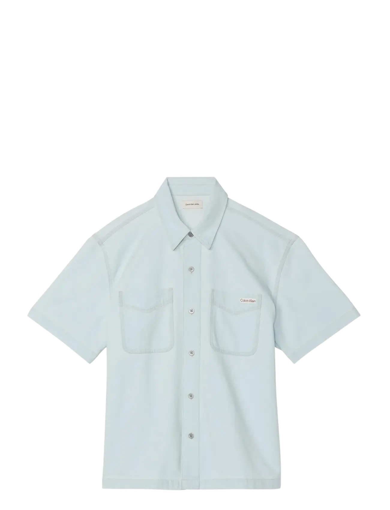 Calvin Klein Jeans SHORT SLEEVE SHIRT BLEACHOUT 205 - Calvin Klein Jeans - BLEACHOUT 205 / blue