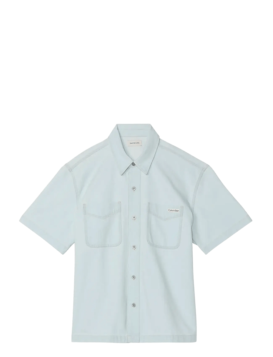 Calvin Klein Jeans - SHORT SLEEVE SHIRT BLEACHOUT 205 - chemises en jean - bleachout 205 - 1