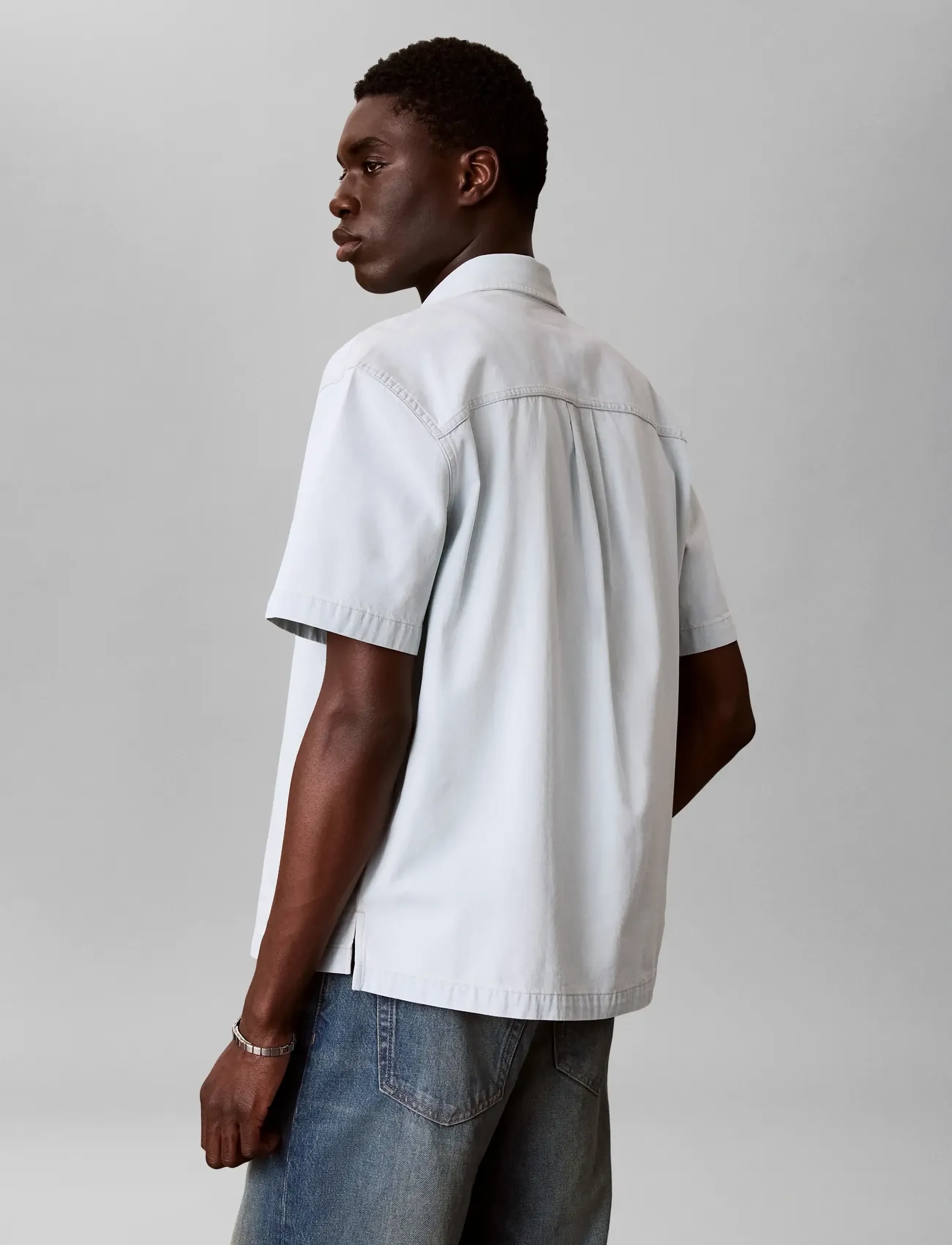 Calvin Klein Jeans - SHORT SLEEVE SHIRT BLEACHOUT 205 - chemises en jean - bleachout 205 - 2