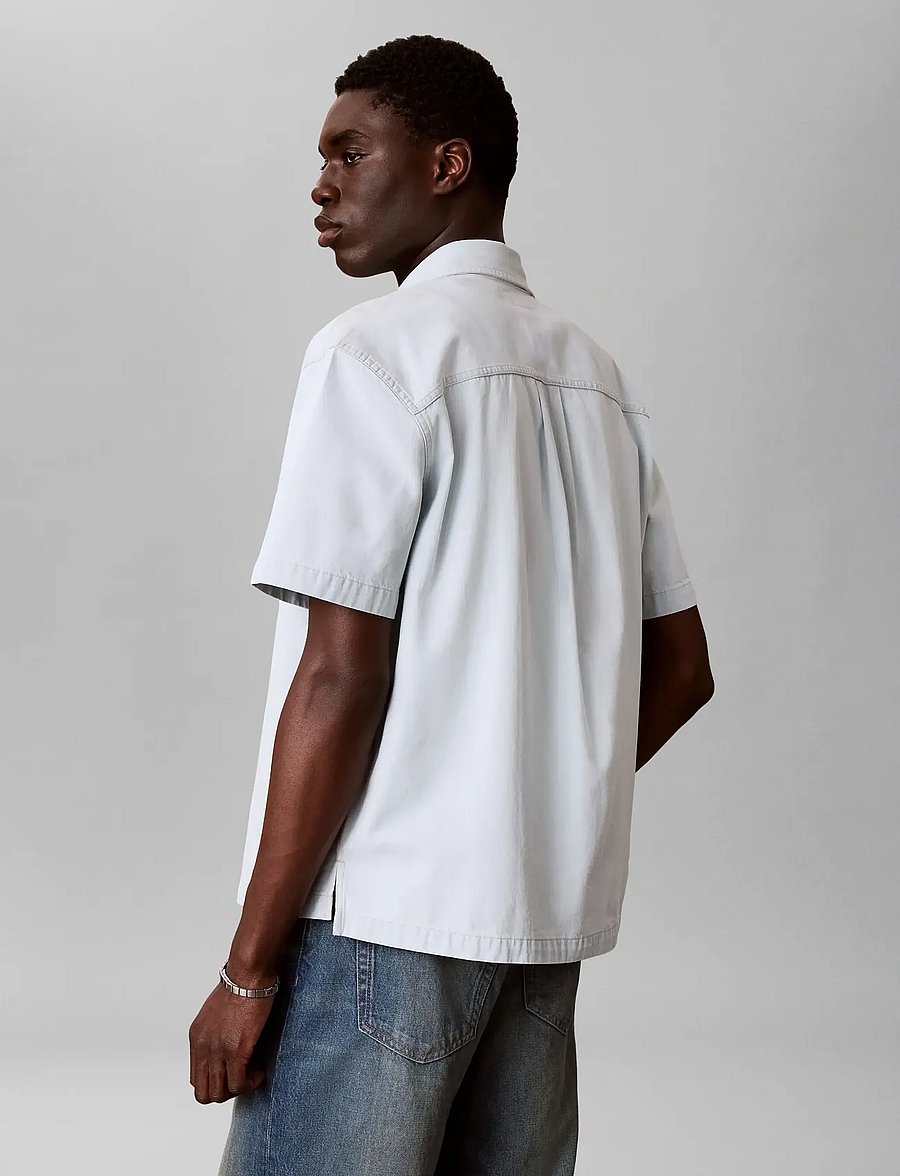 Calvin Klein Jeans - SHORT SLEEVE SHIRT BLEACHOUT 205 - chemises en jean - bleachout 205 - 2