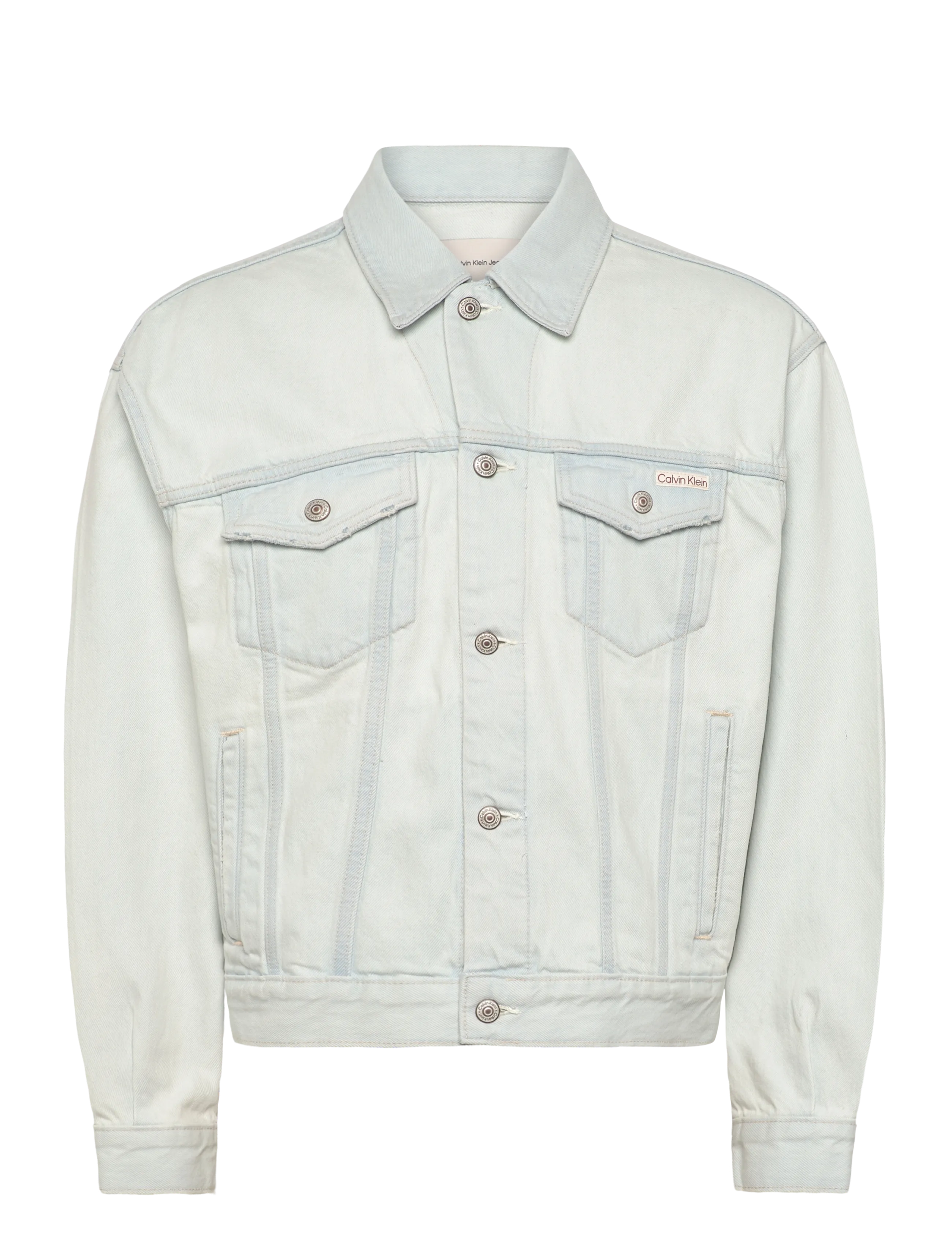 Calvin Klein Jeans 90S BLEACHOUT 205 TRUCKER - Denimjakker - BLEACHOUT 205 / blue