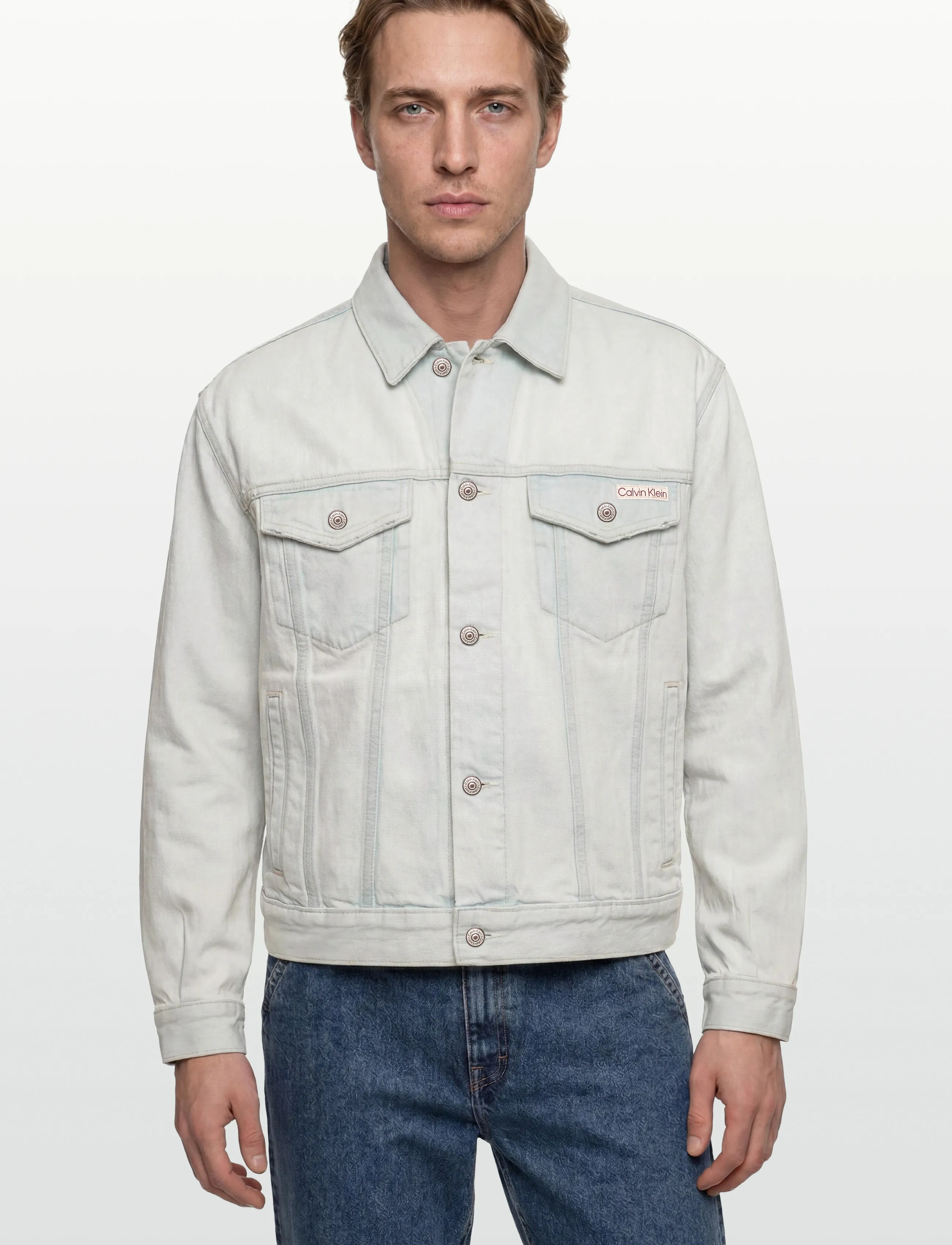 Calvin Klein Jeans - 90S BLEACHOUT 205 TRUCKER - uforede denimjakker - bleachout 205 - 3