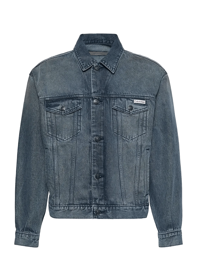 Calvin Klein Jeans - 90S BLUE ASH STONE TRUCKER - ofodrade jeansjackor - blue ash stone - 1