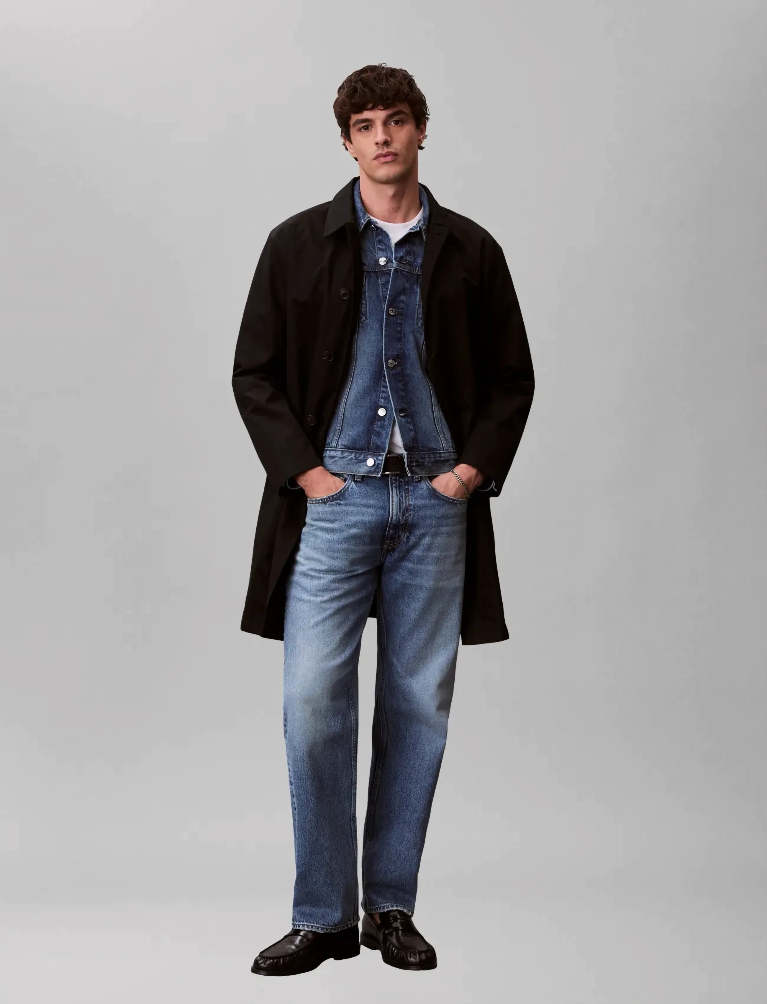 Calvin Klein Jeans 90S Straight Andrew Jean, 28 x 32, Blue, Jeans > Almindelige, Herre