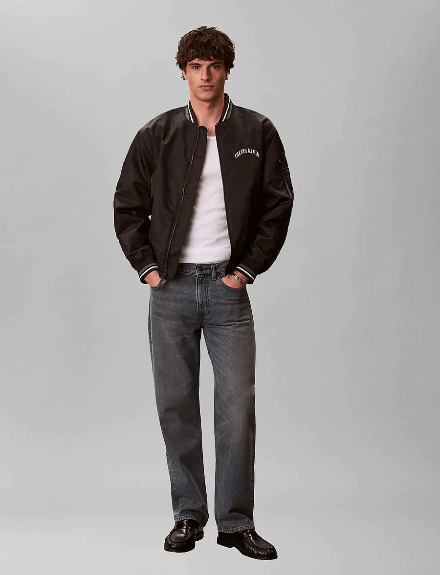 Calvin Klein Jeans - 90S STRAIGHT BLUE ASH STONE JEAN - normale jeans - blue ash stone - 0