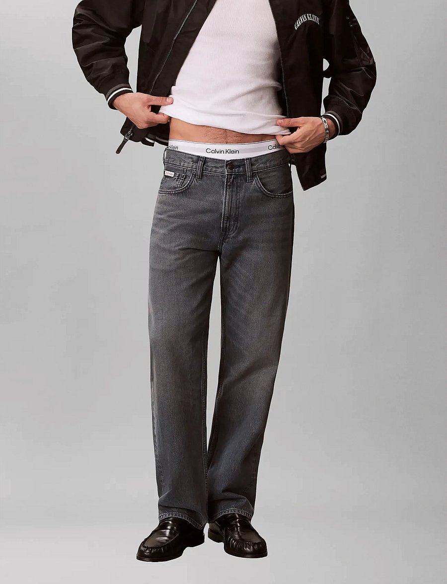 Calvin Klein Jeans - 90S STRAIGHT BLUE ASH STONE JEAN - normale jeans - blue ash stone - 4