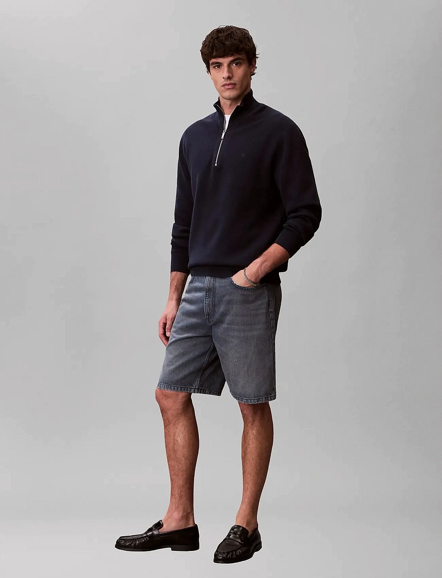 Calvin Klein Jeans - 90S SHORT BLUE ASH STONE - farkkushortsit - blue ash stone - 4