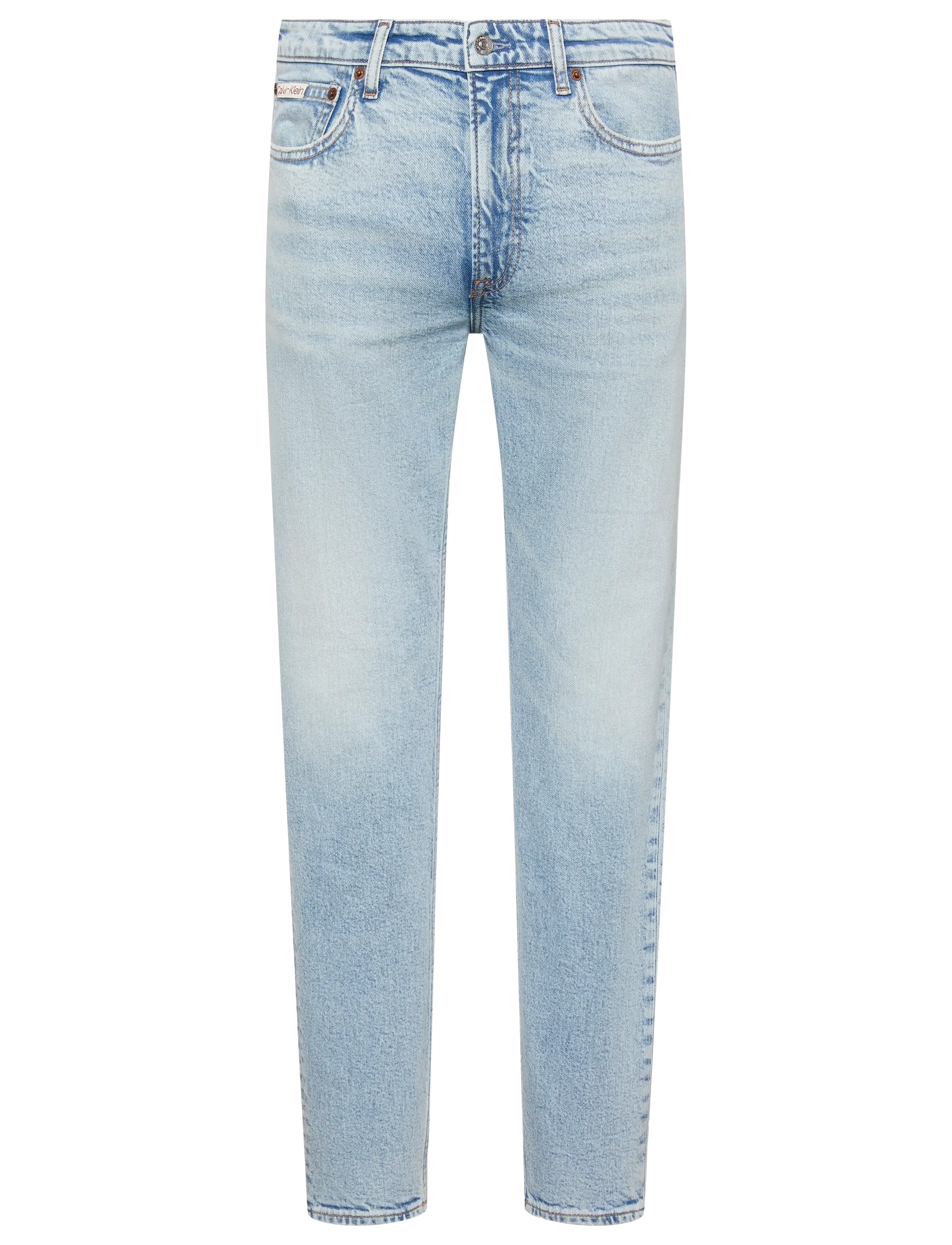 Calvin Klein Jeans SLIM TAPER MARBLED BEACON JEAN - Jeans - MARBLED BEACON / blue