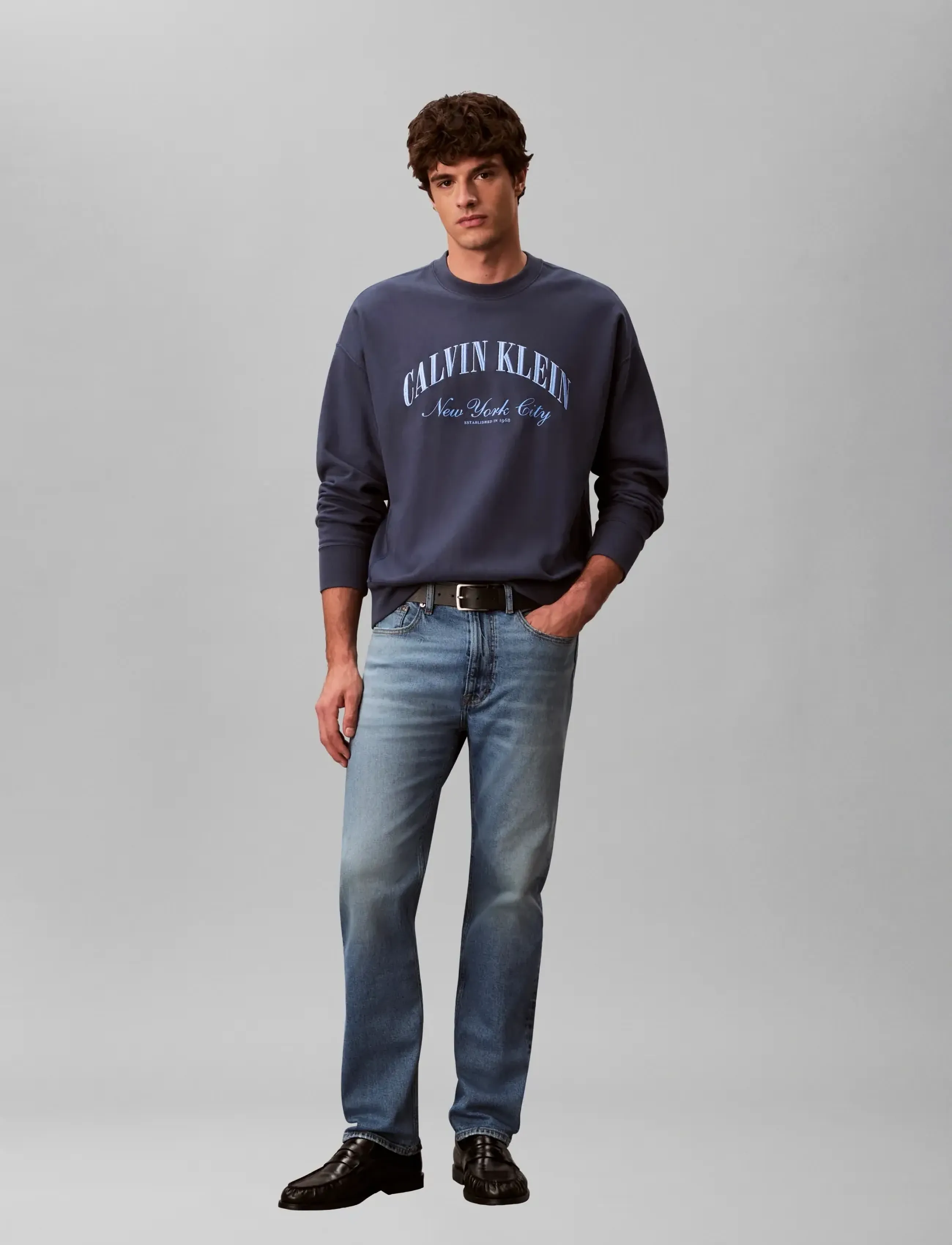 Calvin Klein Jeans STANDARD STRAIGHT TINTED CHAPSHA - Festival outfit - TINTED CHAPSHAW / blue