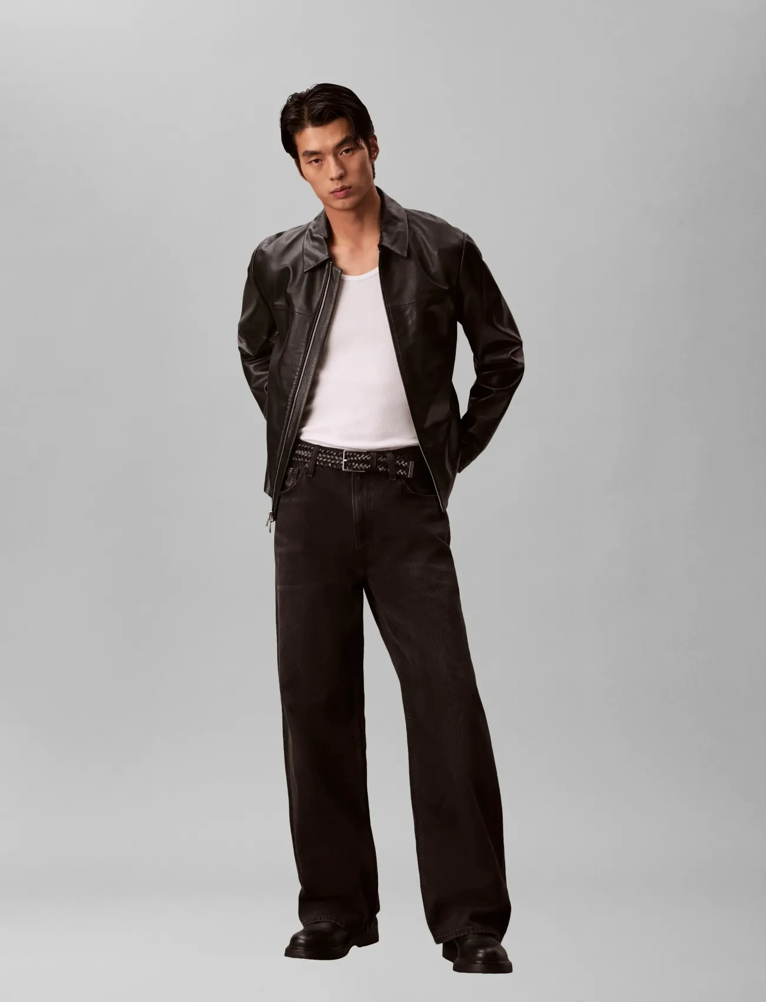 Calvin Klein Jeans Baggy Avery Black Stone Jean, Mænd, Baggy Jeans, Sort, Str: 31 x 34