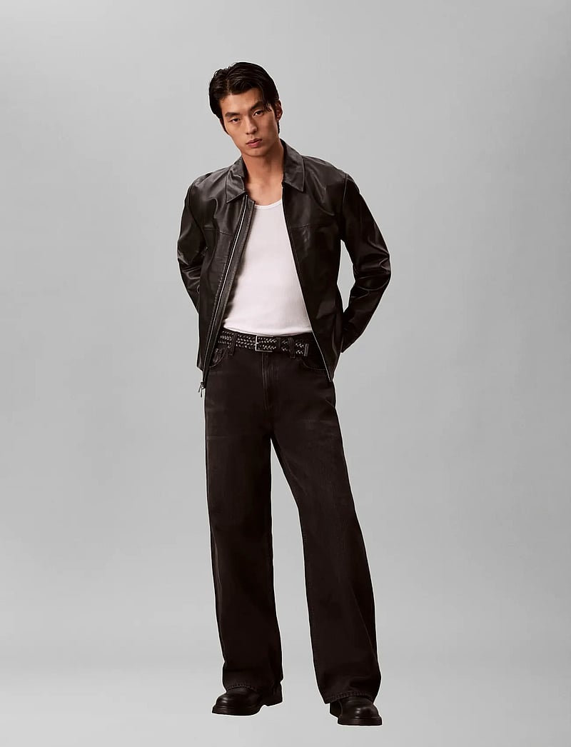 Calvin Klein Jeans - BAGGY AVERY BLACK STONE JEAN - alt laienevad teksad - avery black stone - 0