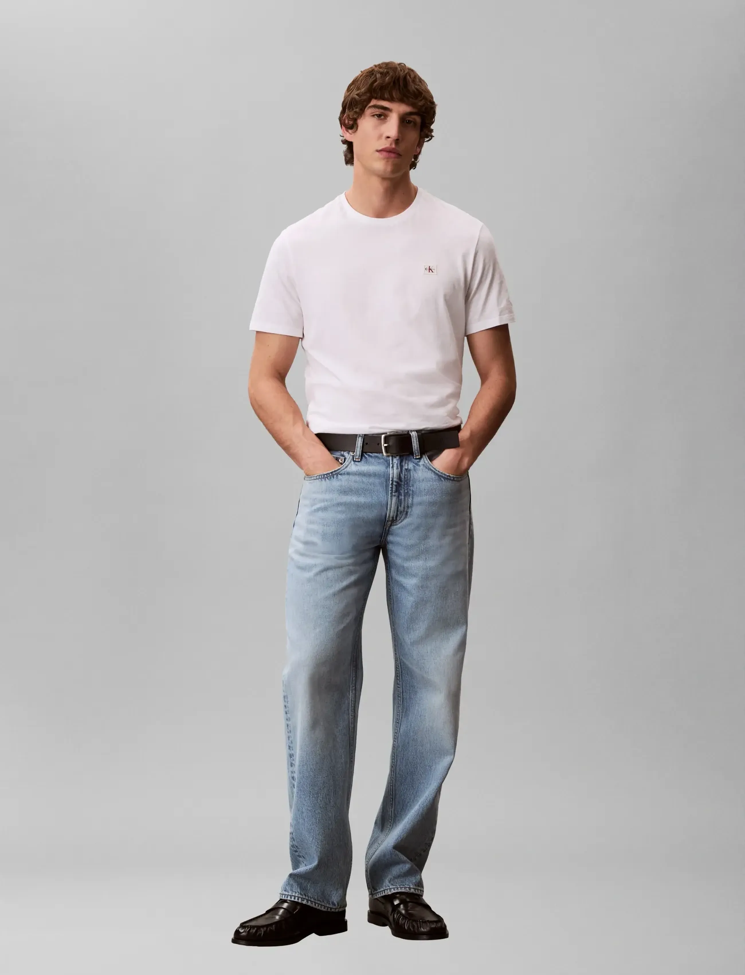 Calvin Klein Jeans 90S STRAIGHT RETRO LIGHT JEAN - Frühlingsgarderobe - RETRO LIGHT / blue